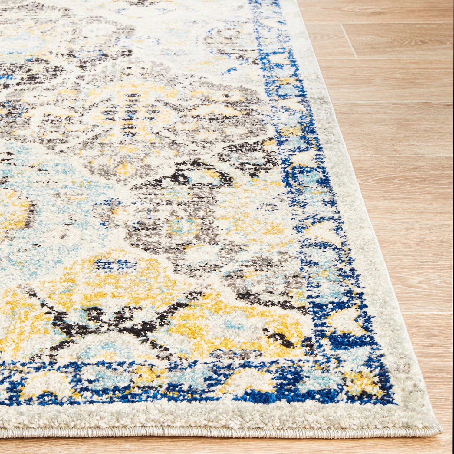6 Common Ground Rugs Encore 266 400x300cm - Extra Extra Large Power Loomed Pet Friendly Floor Rug - Blue, 6 of 9