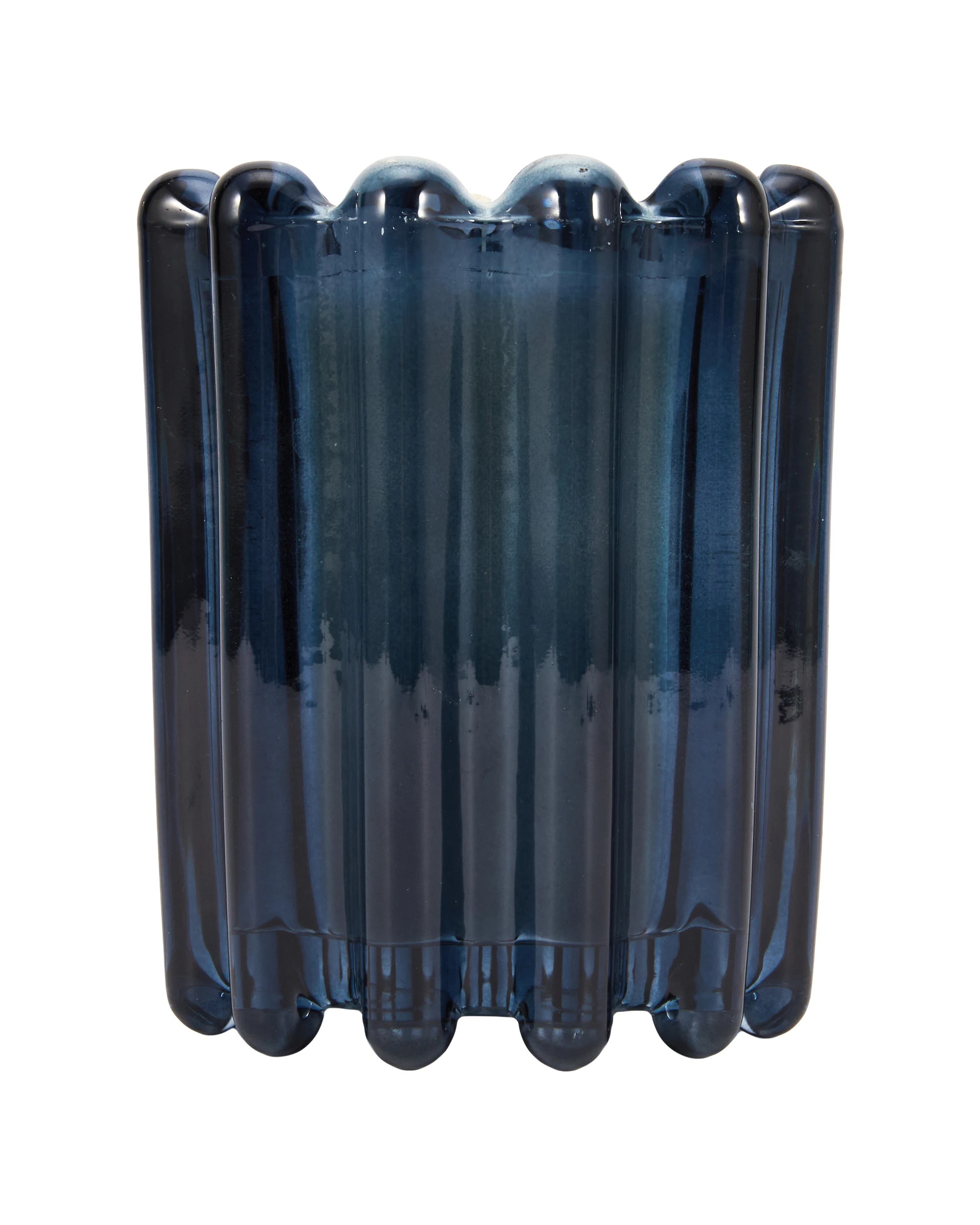 1 Ocean Whisper Ribbed Glass Candle, 1 of 5