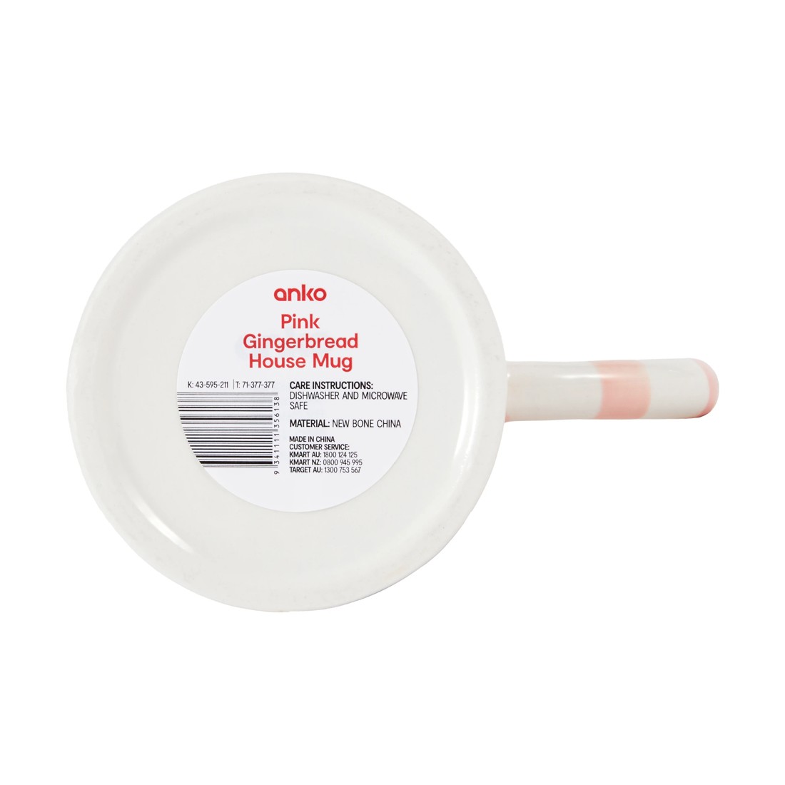 3 Pink Gingerbread House Mug, 3 of 3