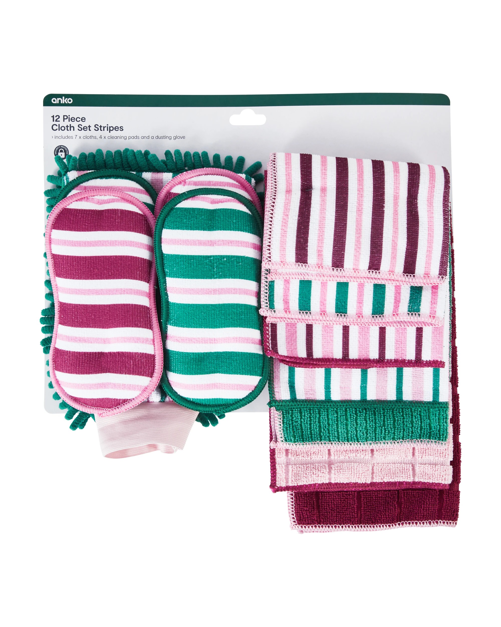 6 12 Pieces Cloth Set - Stripe, 6 of 6