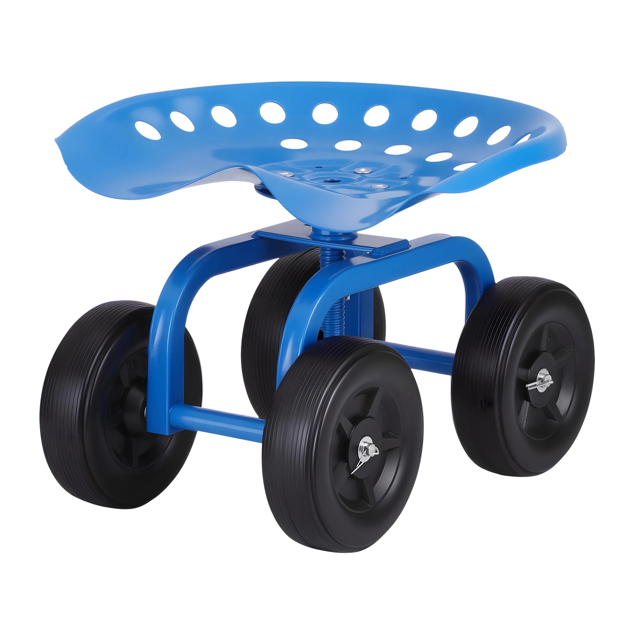 3 Gardeon Garden Seat 360 Swivel Rolling Adju Height Work Scooter Cart Wheels Heavy Duty 150kg - Multi, 3 of 9