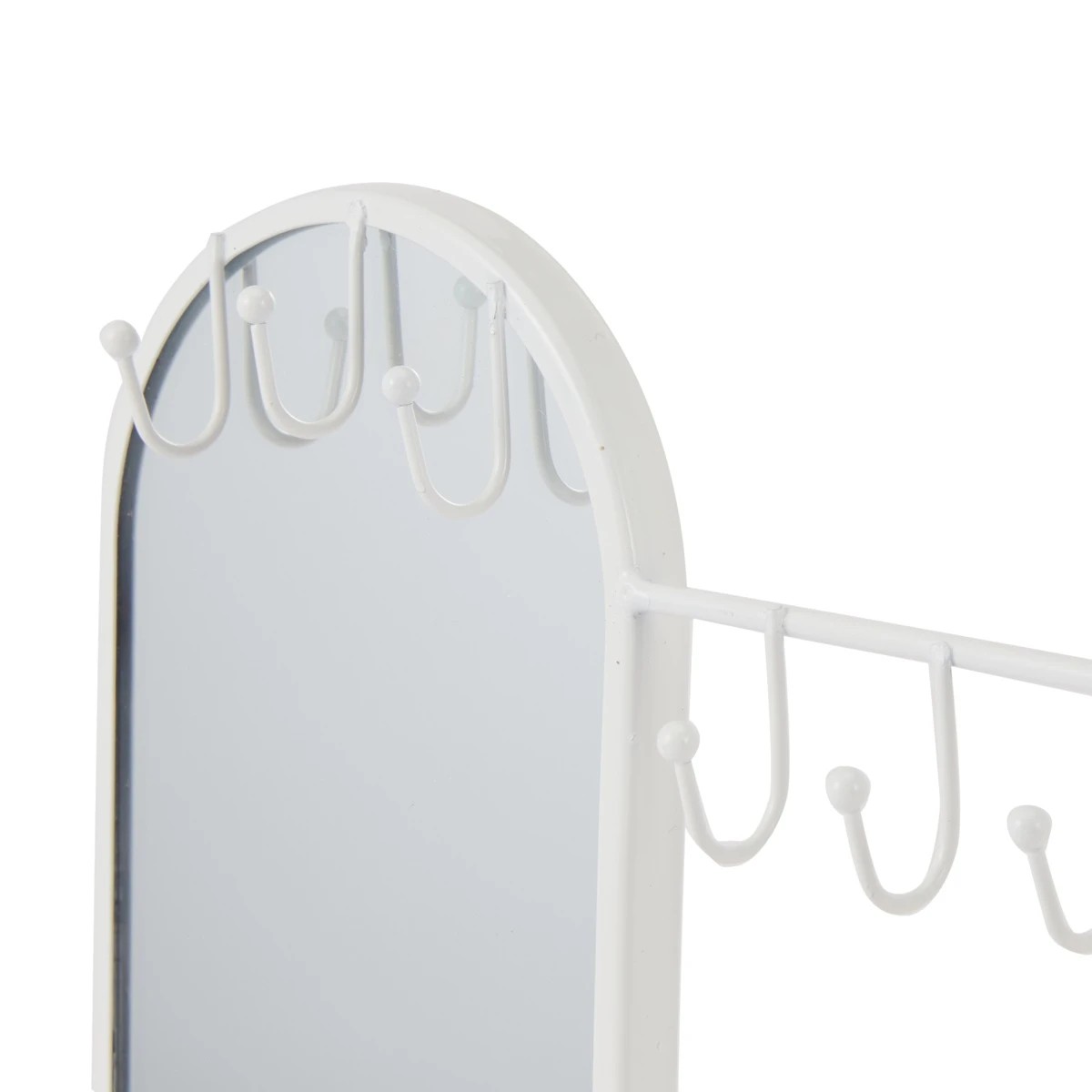 5 Jewellery Storage with Mirror - White, 5 of 7
