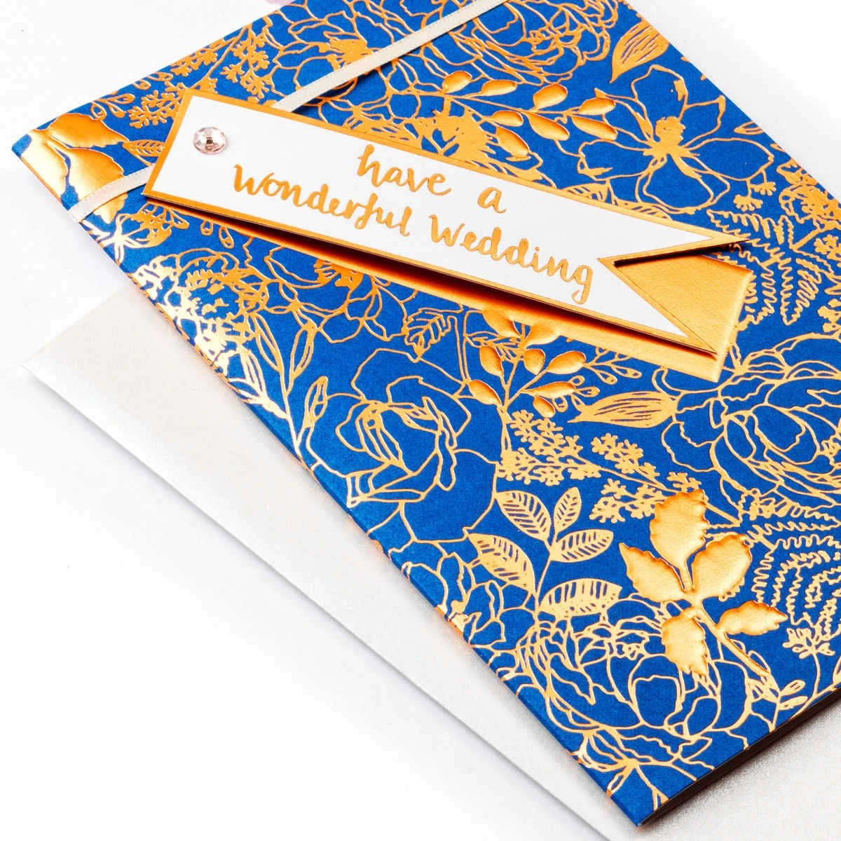 3 Hallmark Wedding Card - Copper Leaves, 3 of 3