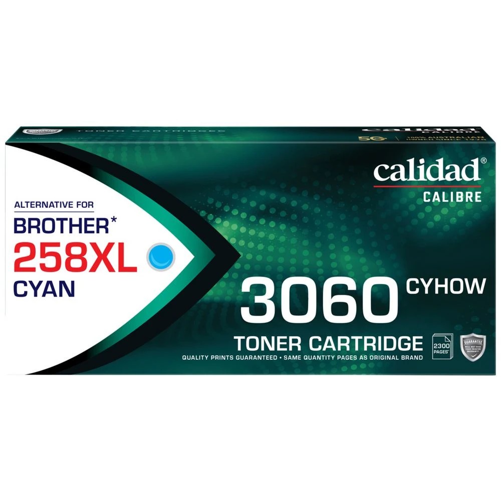 1 Calidad Brother TN258XL Toner Cartridge Cyan, 1 of 7