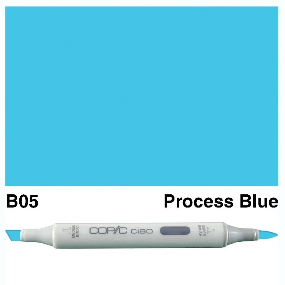 3 Copic Ciao Dual Nib Marker B05 Process Blue, 3 of 3