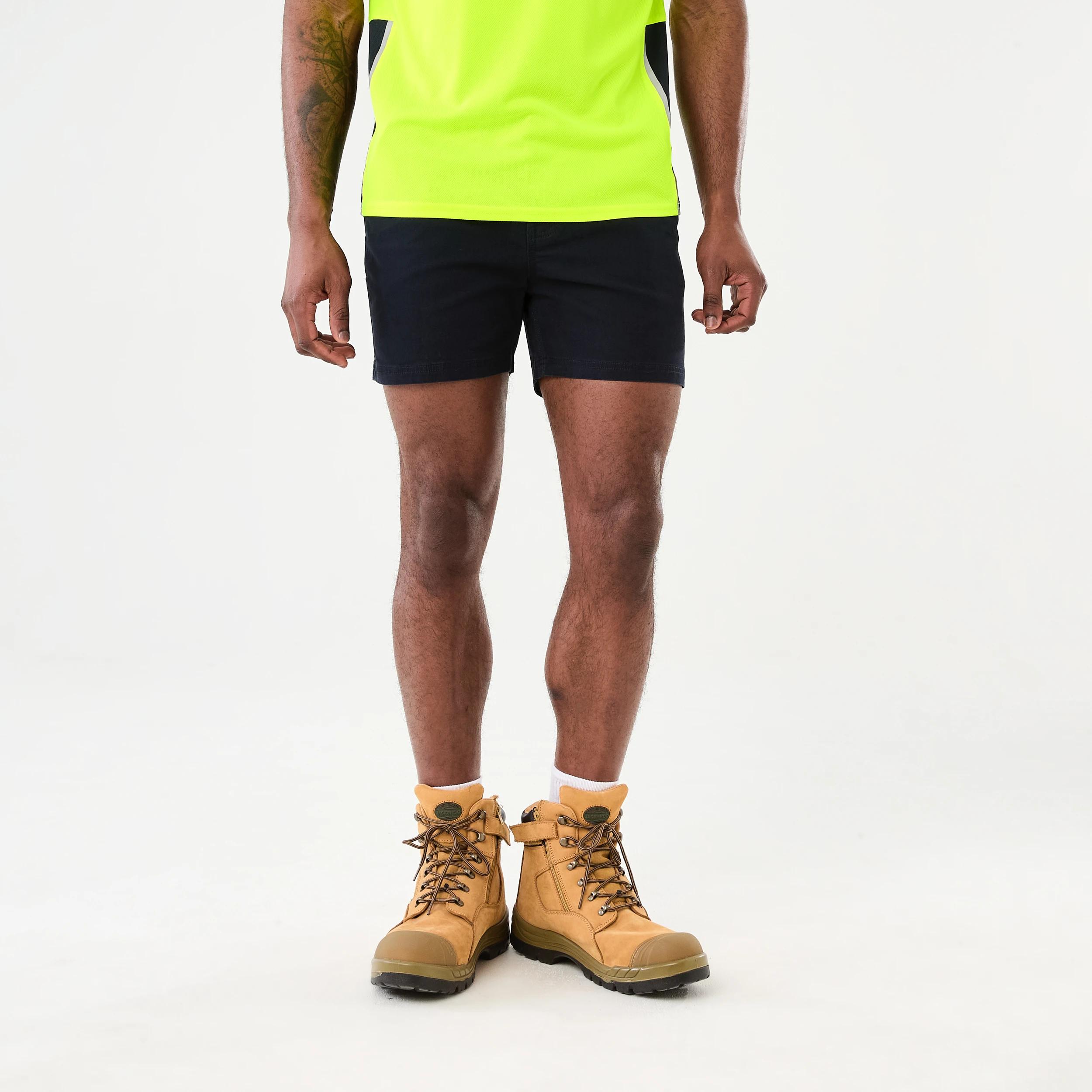 7 Workwear Fixed Waist Short Length Work Shorts SKY CAPTAIN, 7 of 7