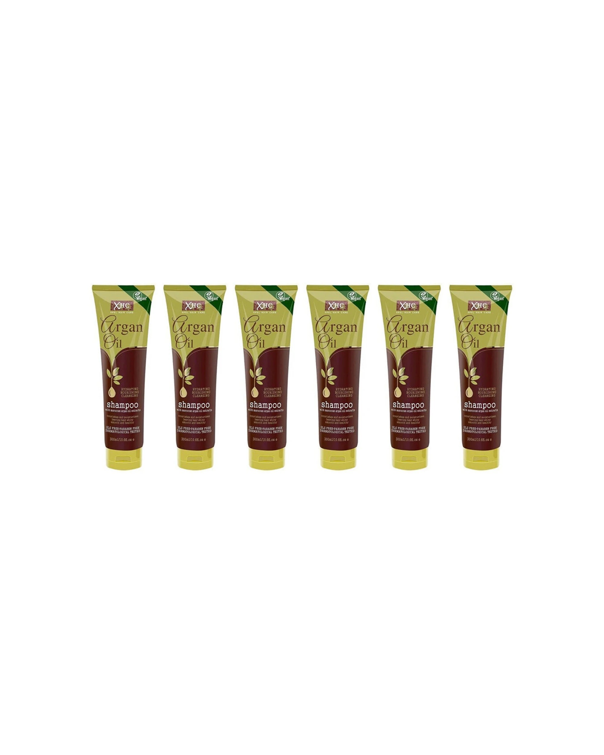 1 XHC 6PK Argan Oil Cleansing Hair Shampoo For All Type Nourishing Care 300ml - Multi, 1 of 2
