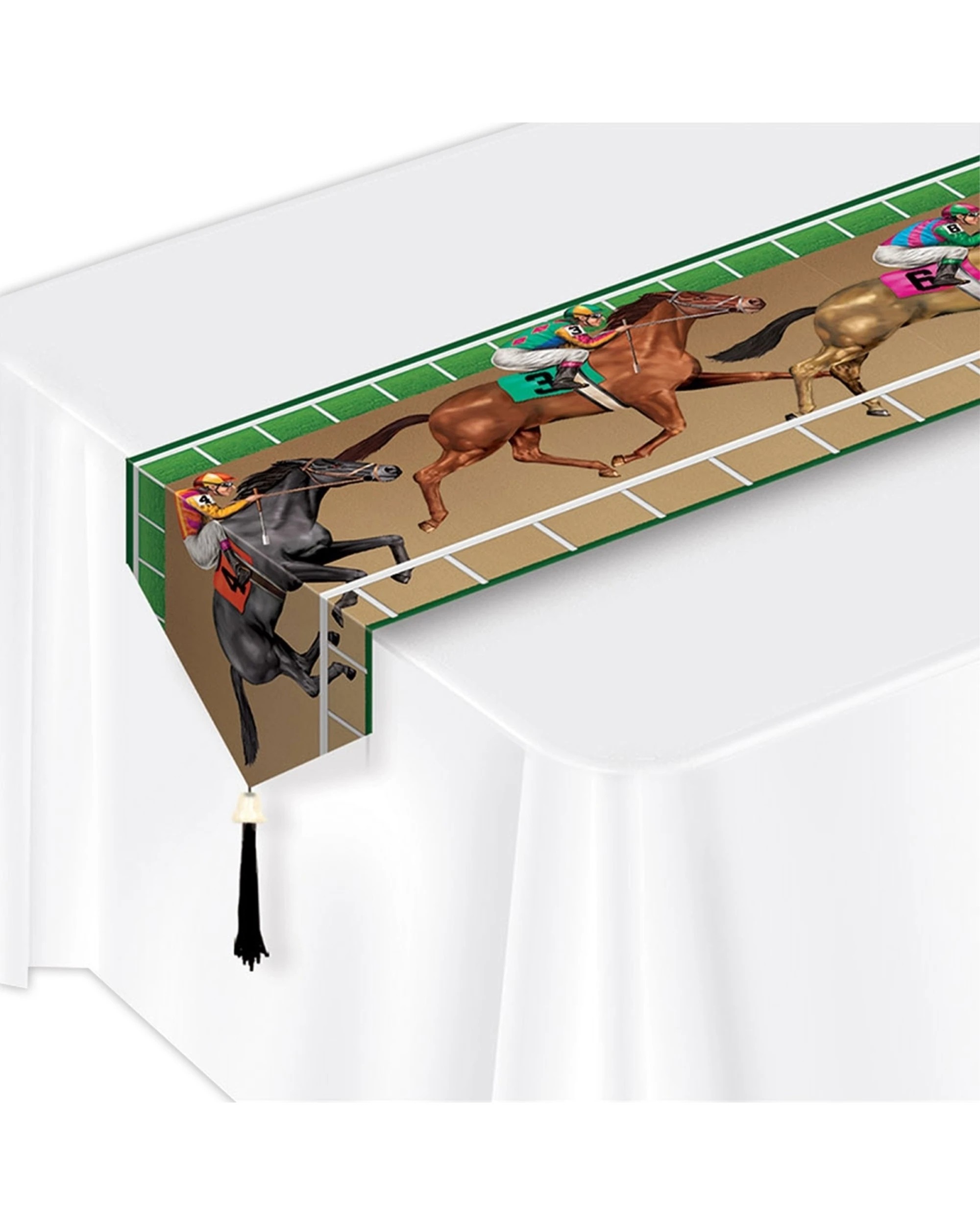 1 Beistle Horse Racing Paper Table Runner, 1 of 1