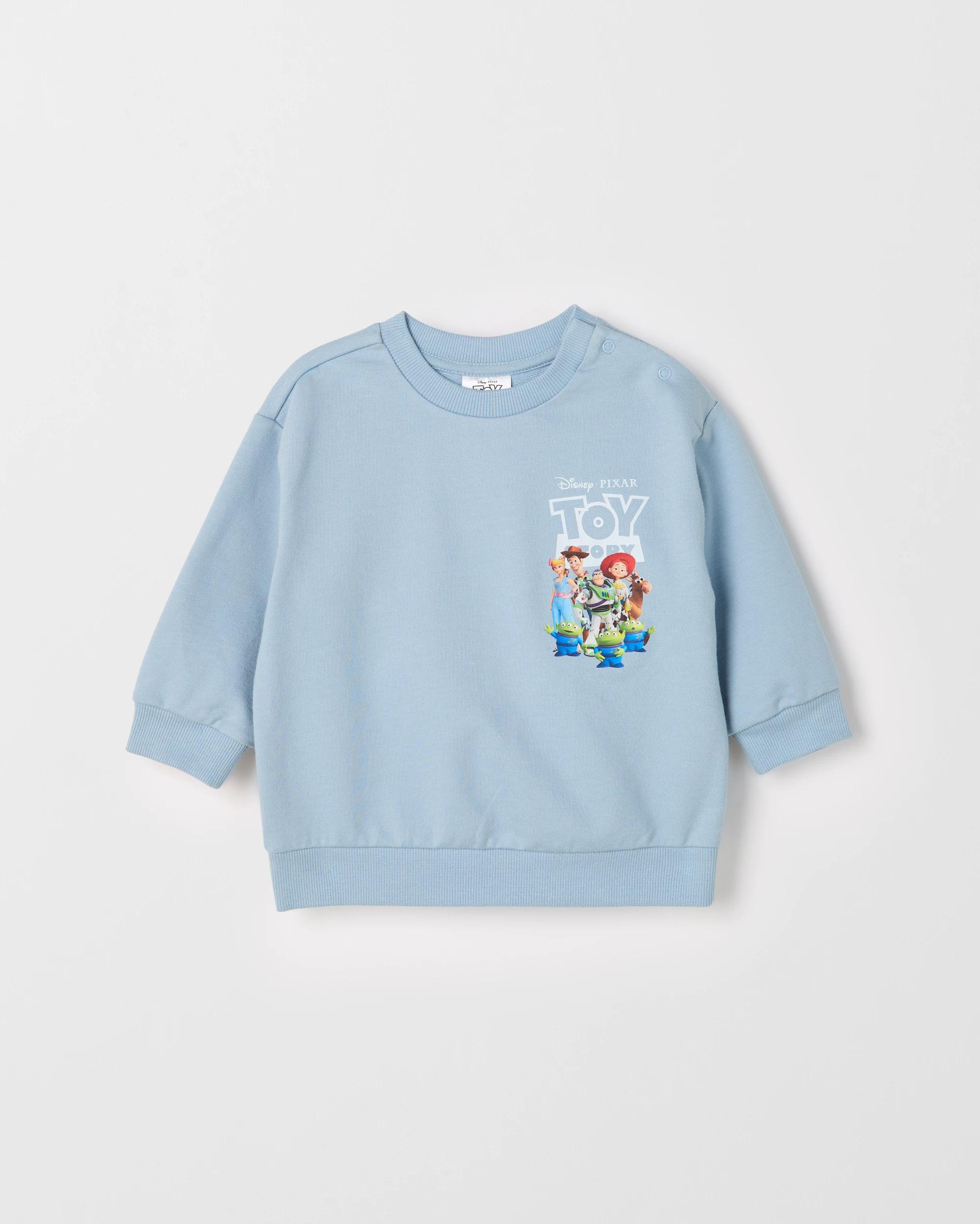 1 Baby Disney Pixar Toy Story Organic Cotton Fleece Jumper TOY STORY 4, 1 of 2