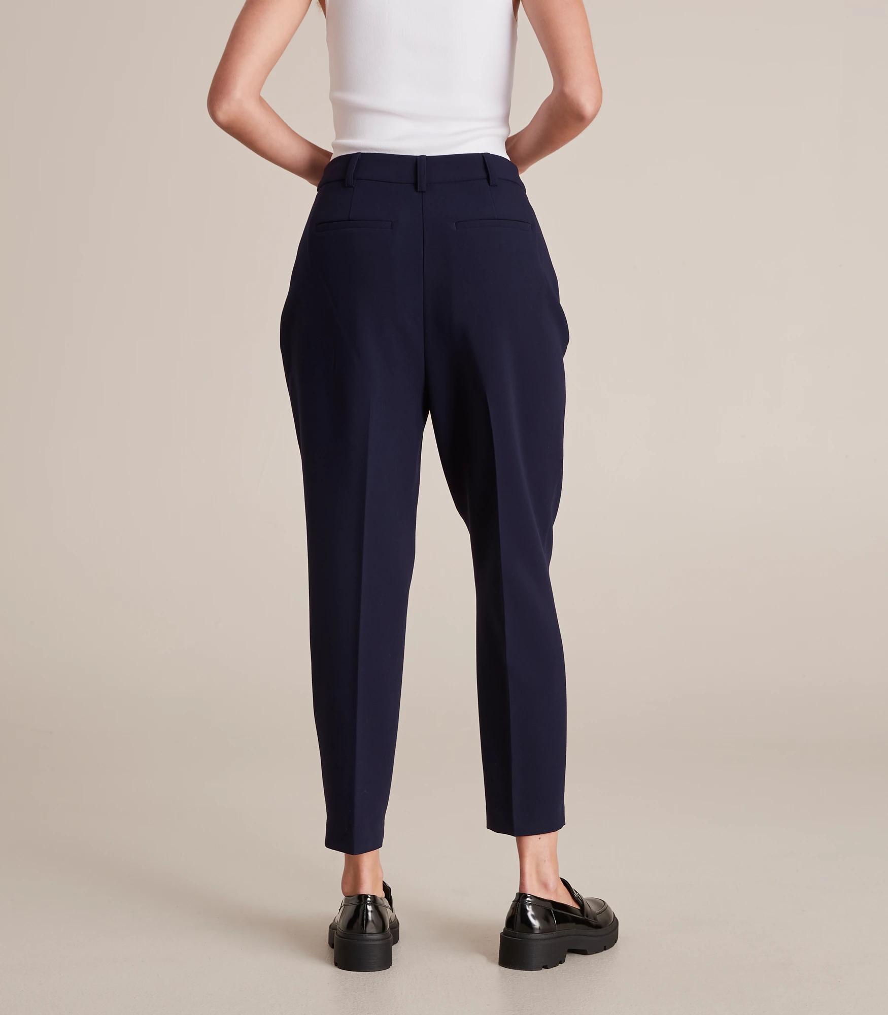 7 Preview High Waist Slim Tapered Ankle Pants FRENCH NAVY BLUE, 7 of 7