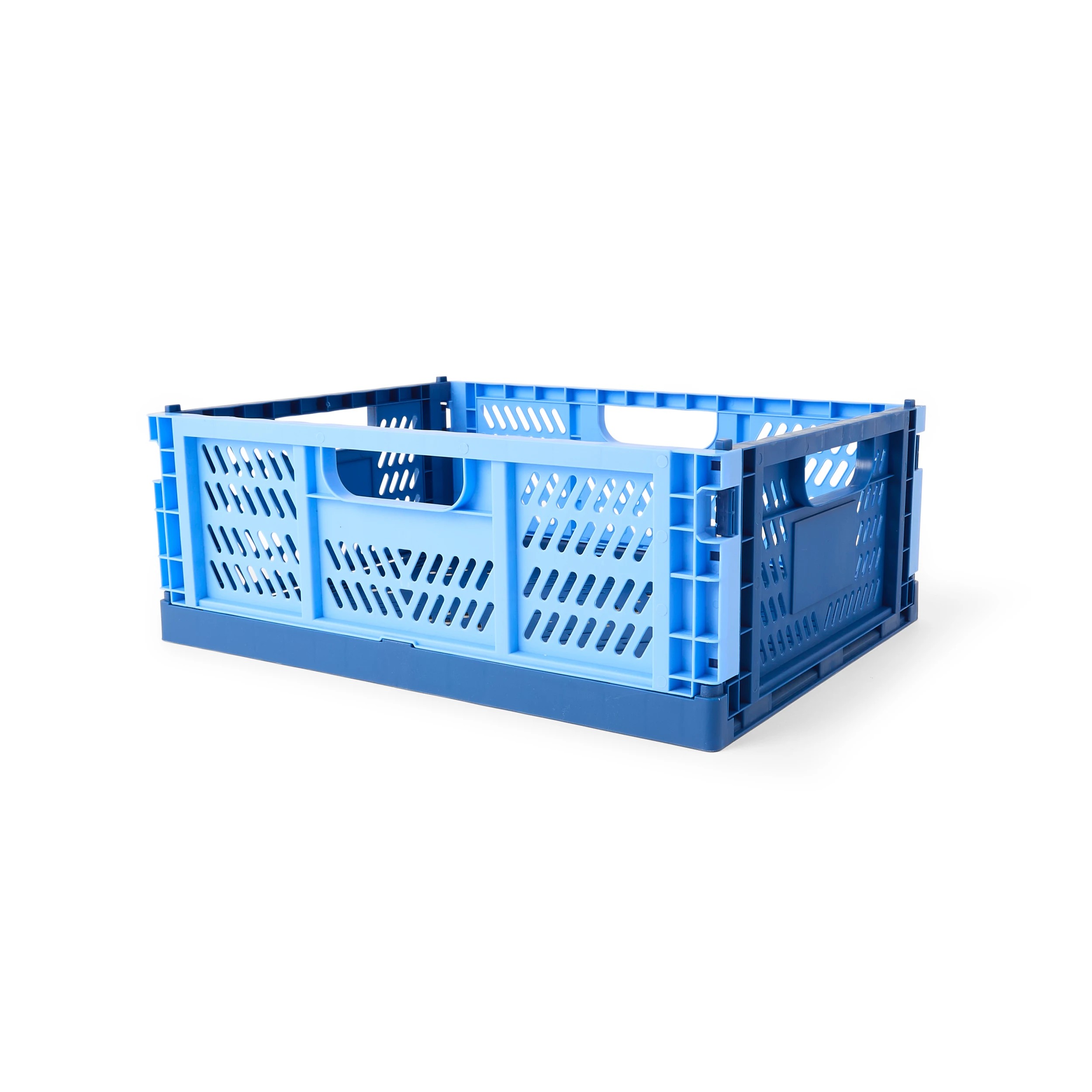 1 15L Collapsible Crate - Medium, Blue, 1 of 8