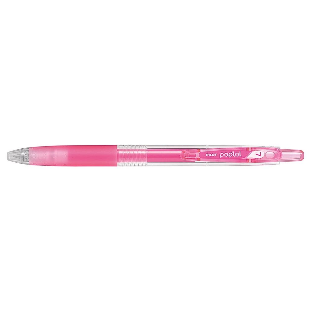 2 PILOT Pop'Lol  Retractable Gel Pen 0.7mm Neon Pink, 2 of 2