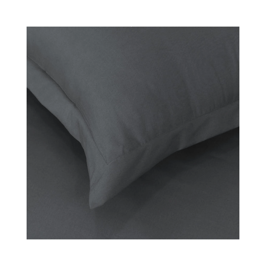 5 Amsons King Quilt Cover Set – Grey Double-Brushed Microfiber with European Pillowcases
 - King Bed
 - grey, 5 of 6