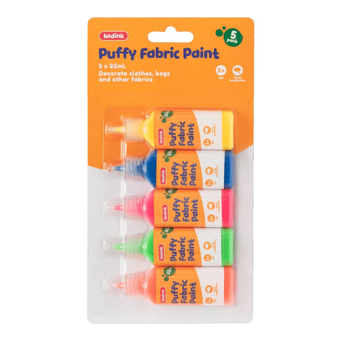 2 Kadink Puffy Fabric Paint 22mL x 5 Pack, 2 of 4