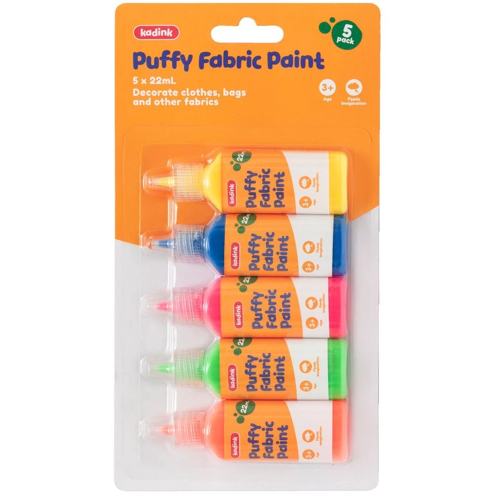2 Kadink Puffy Fabric Paint 22mL x 5 Pack, 2 of 4