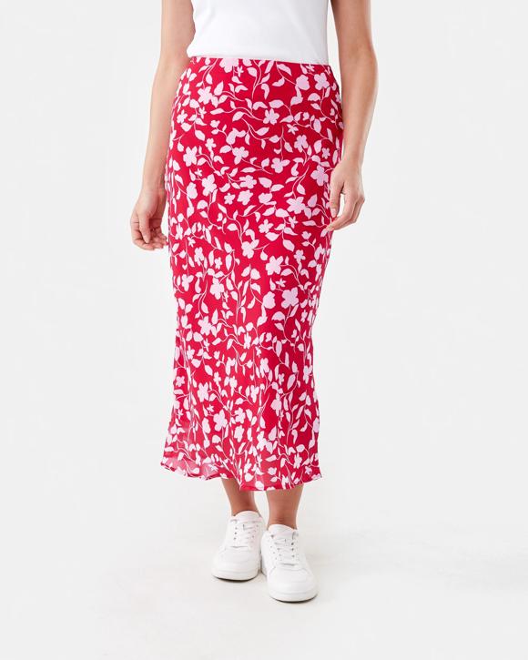 Chiffon Slip Midi Skirt