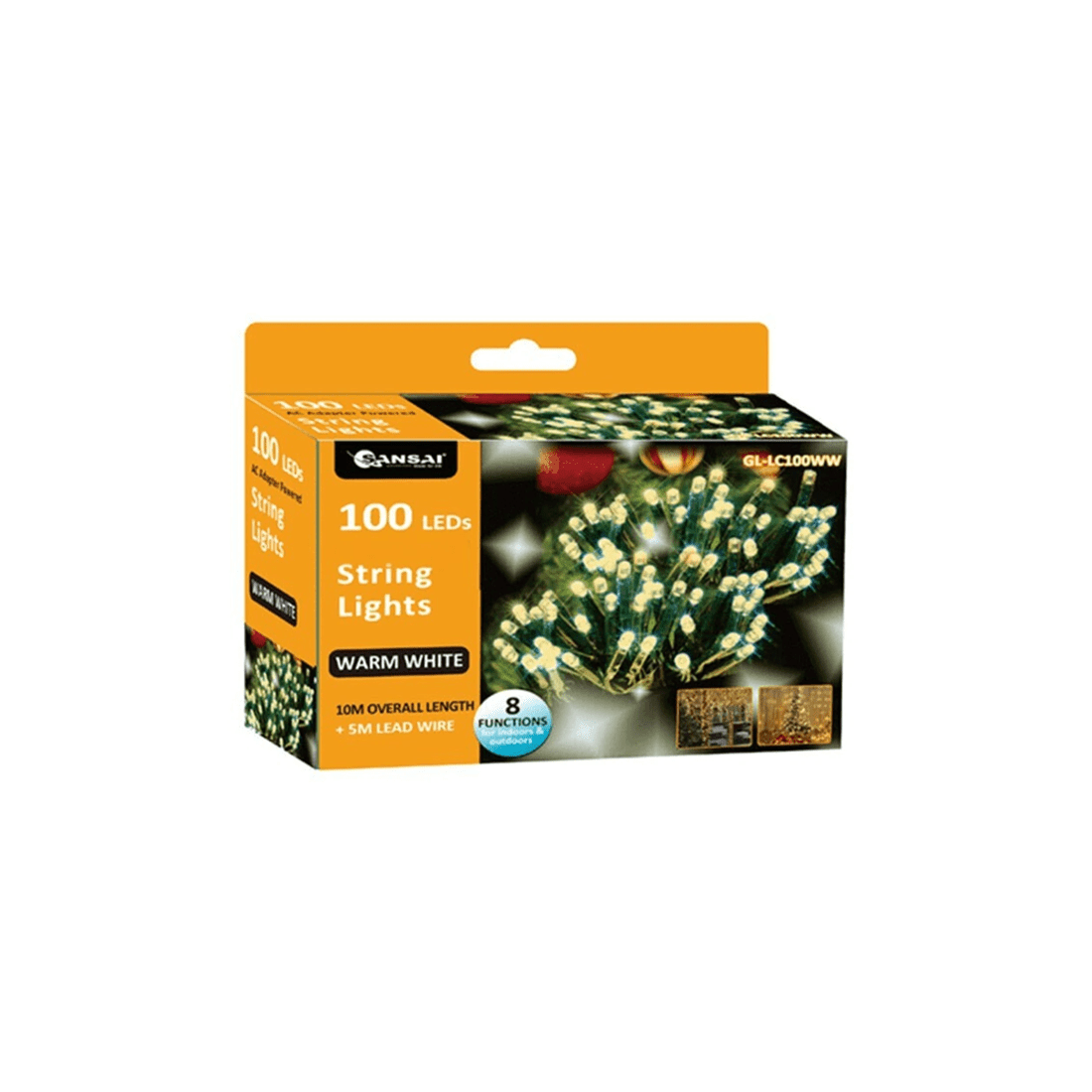 1 Sansai 100 Led Electric Lumini Decorative/christmas String Lights Warm White
 - White, 1 of 3