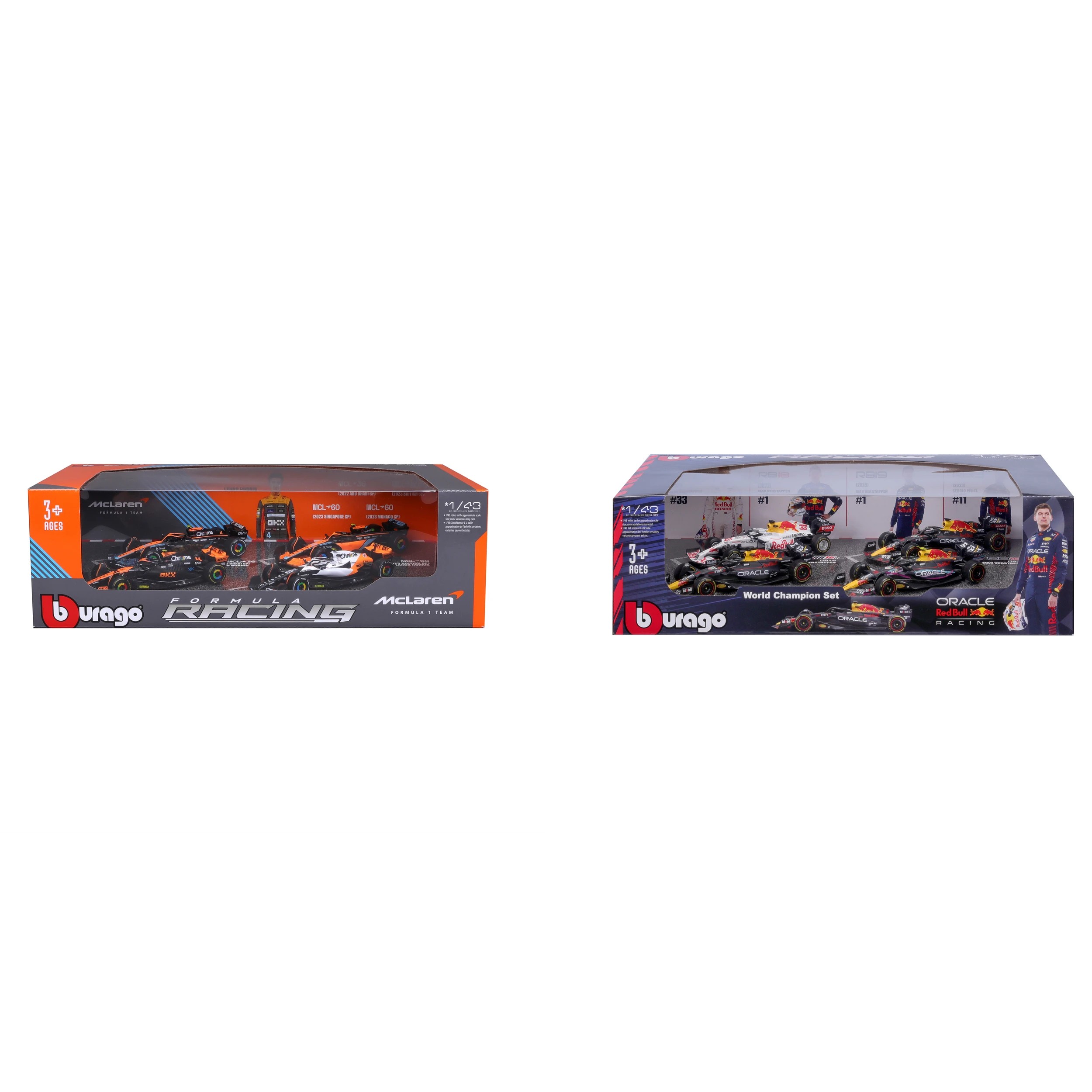 1 4 Piece Bburago 1:43 Formula Racing Car Gift Pack - Assorted, 1 of 3
