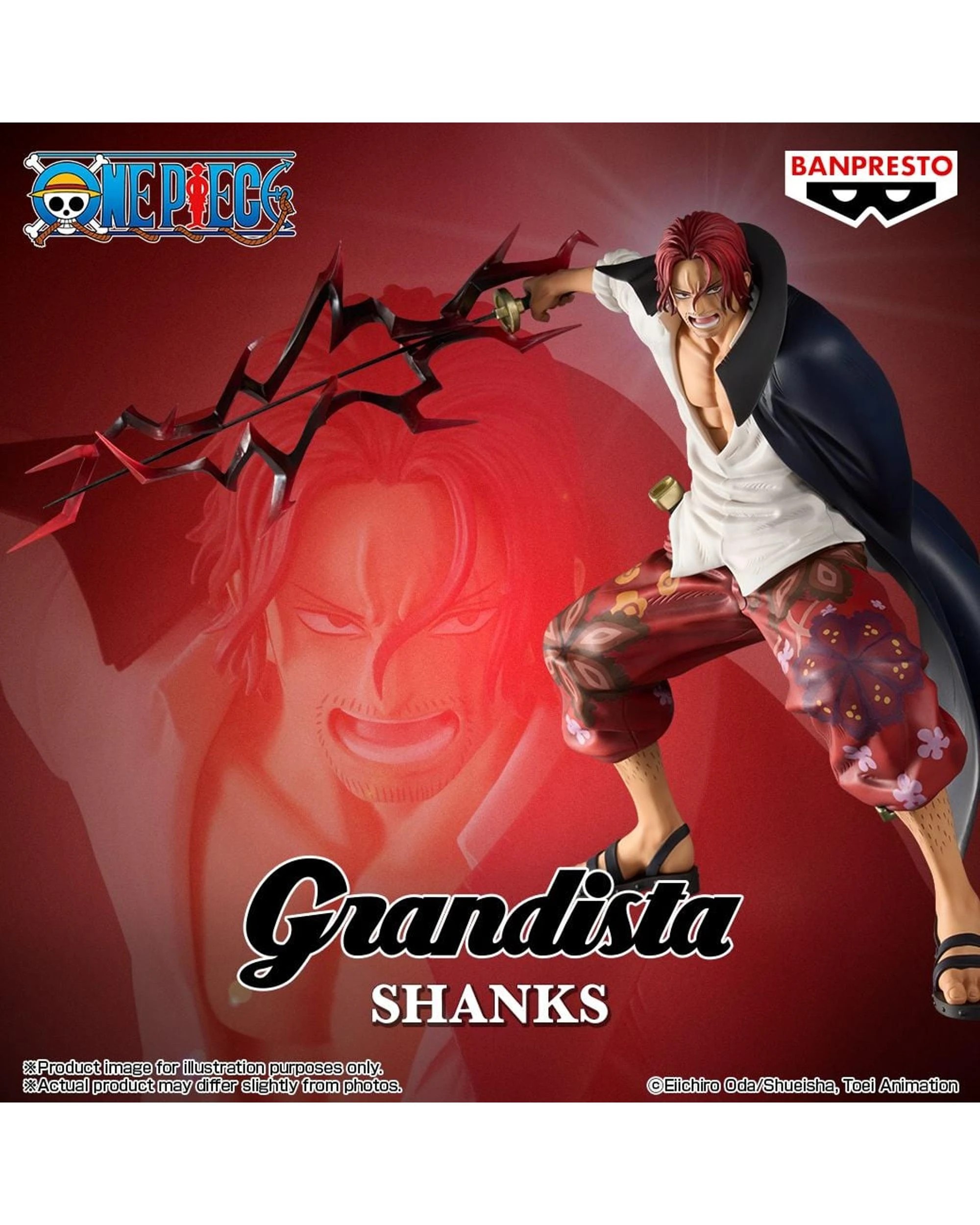 5 Banpresto One Piece Grandista Shanks Special Edition Figure, 5 of 5