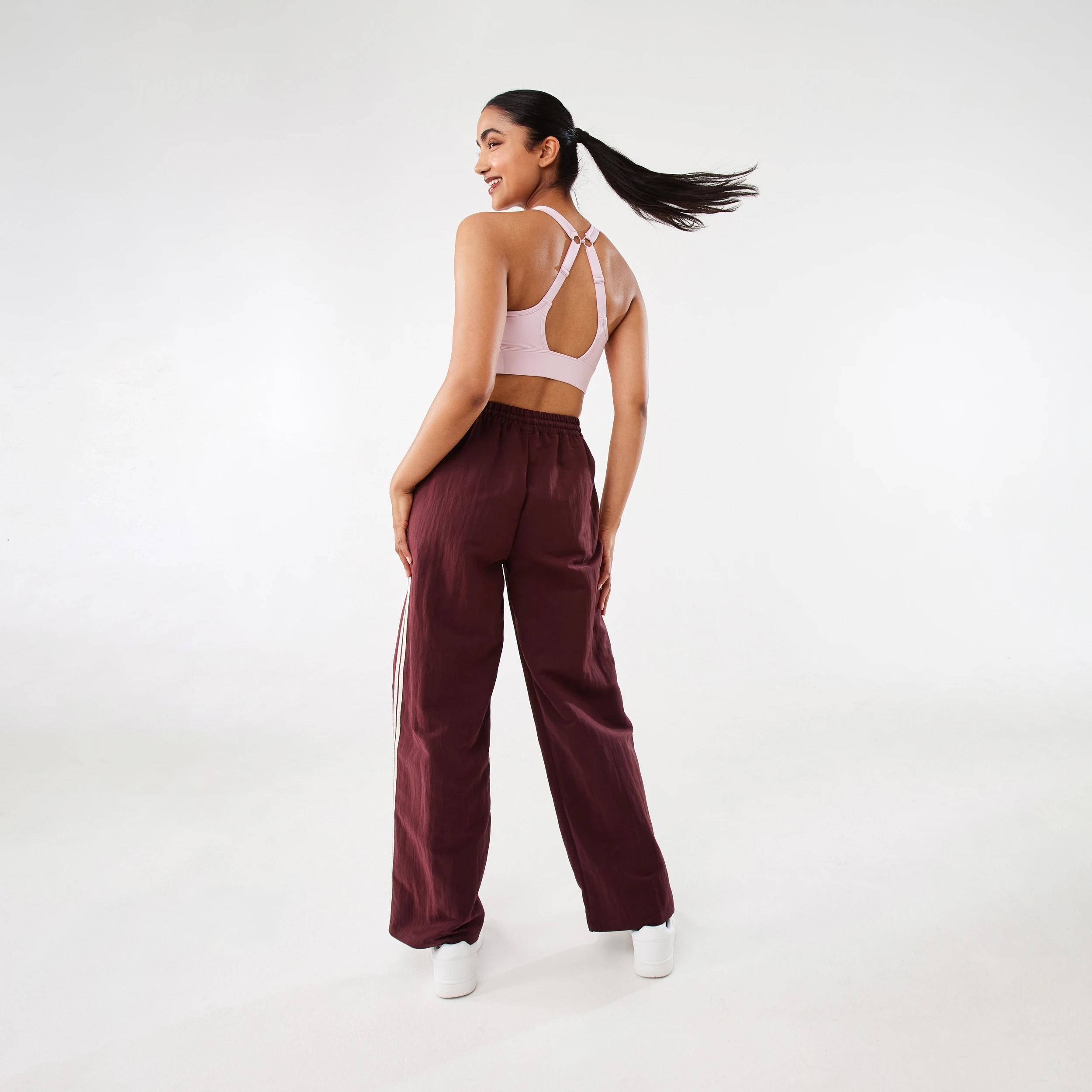 4 Active Womens Contrast Panelled Pants BURGUNDY CHERRY, 4 of 9