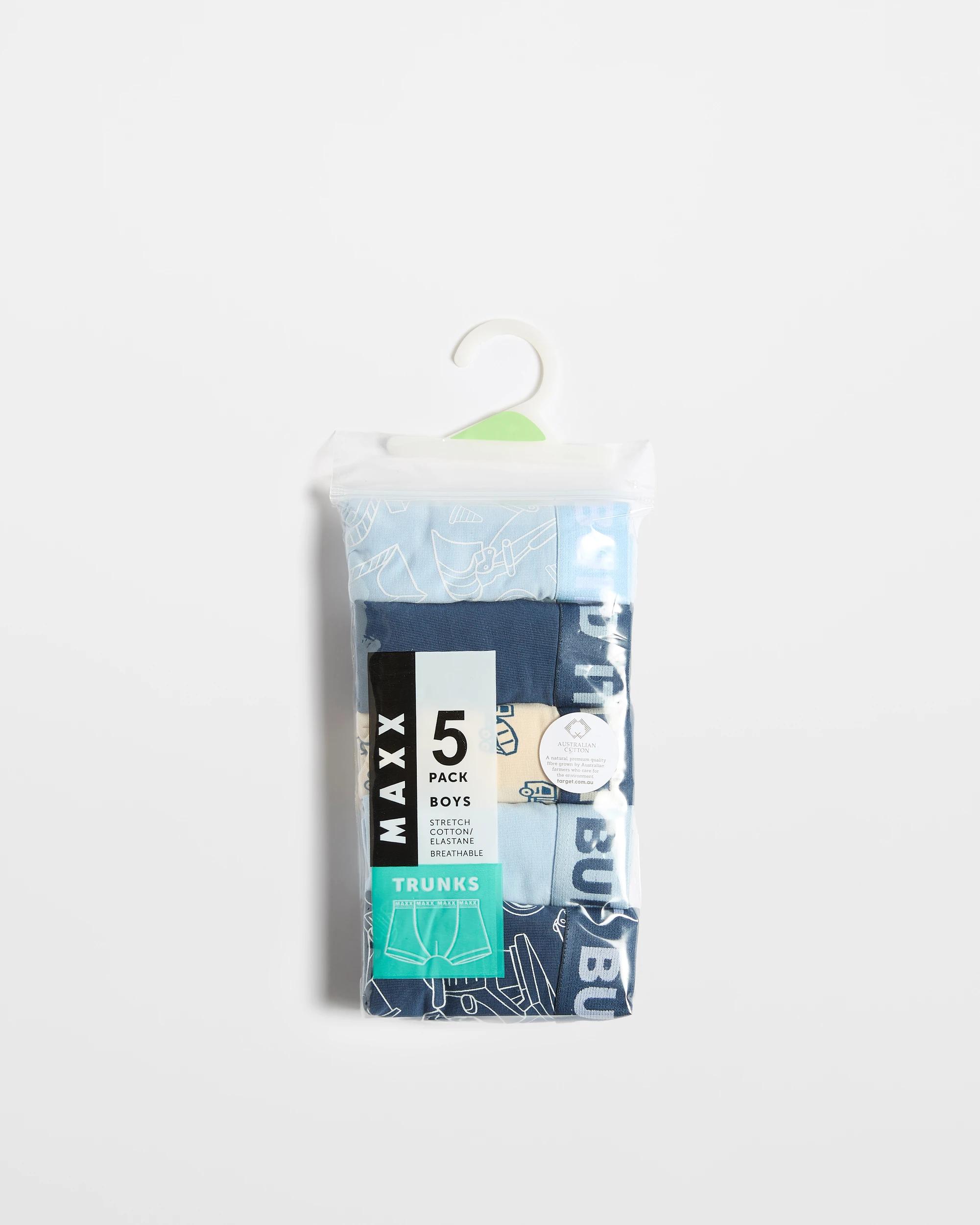 2 Younger Boys Trunks 5 Pack - Maxx MULTI, 2 of 2