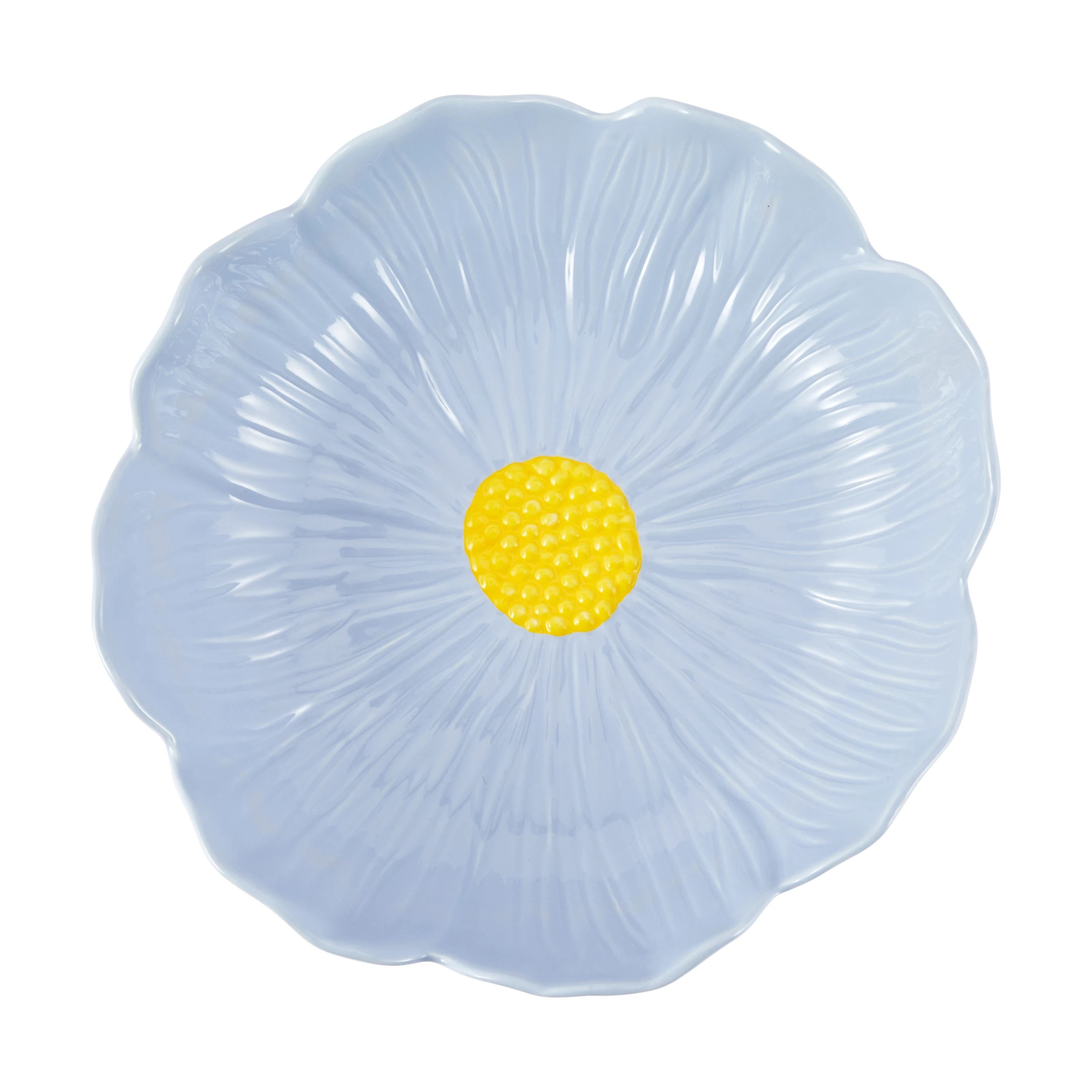 3 Blue Large Floral Bowl, 3 of 4