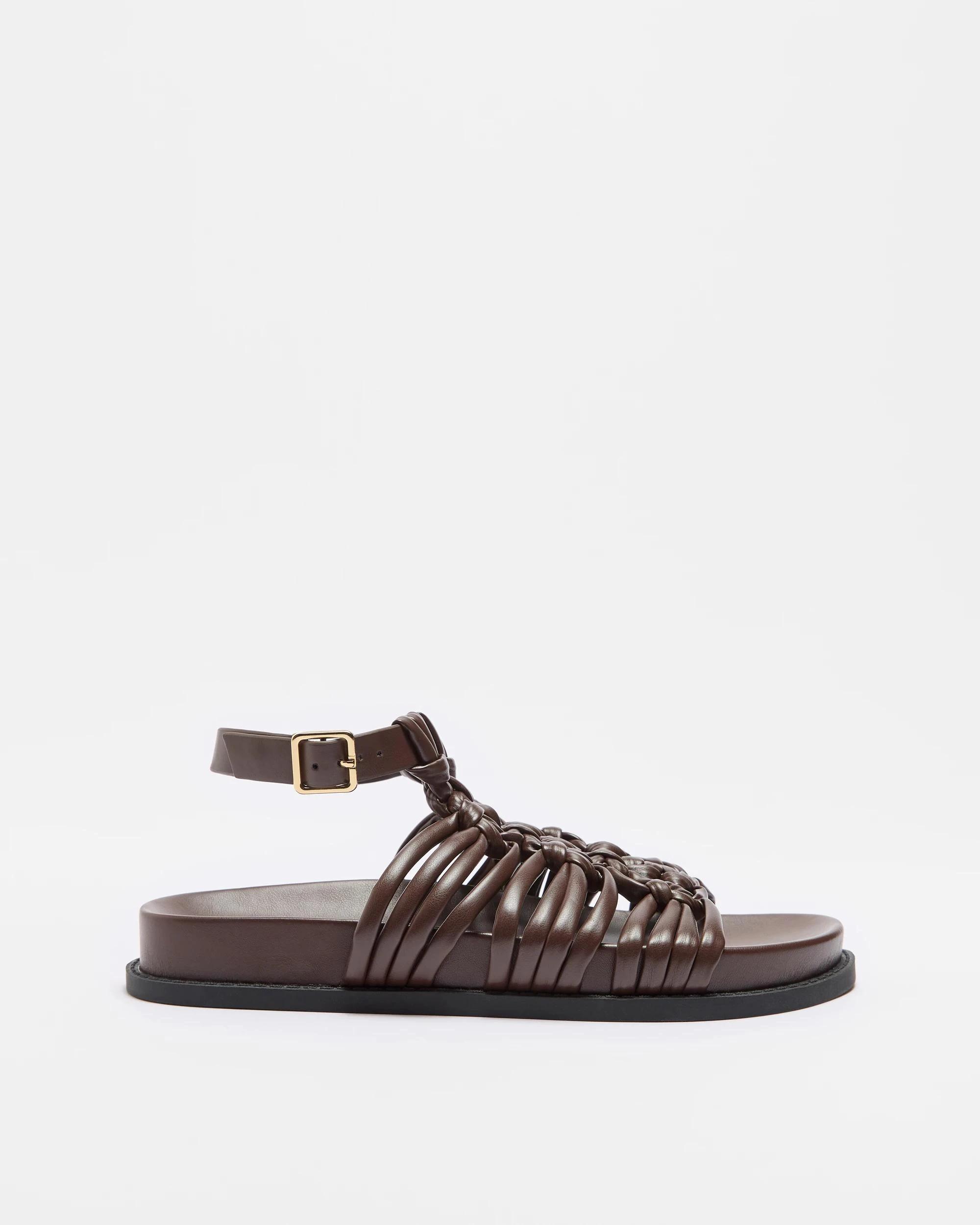 1 Target Womens Knotted Ankle Strap Sandal - Cora CHOCOLATE, 1 of 4