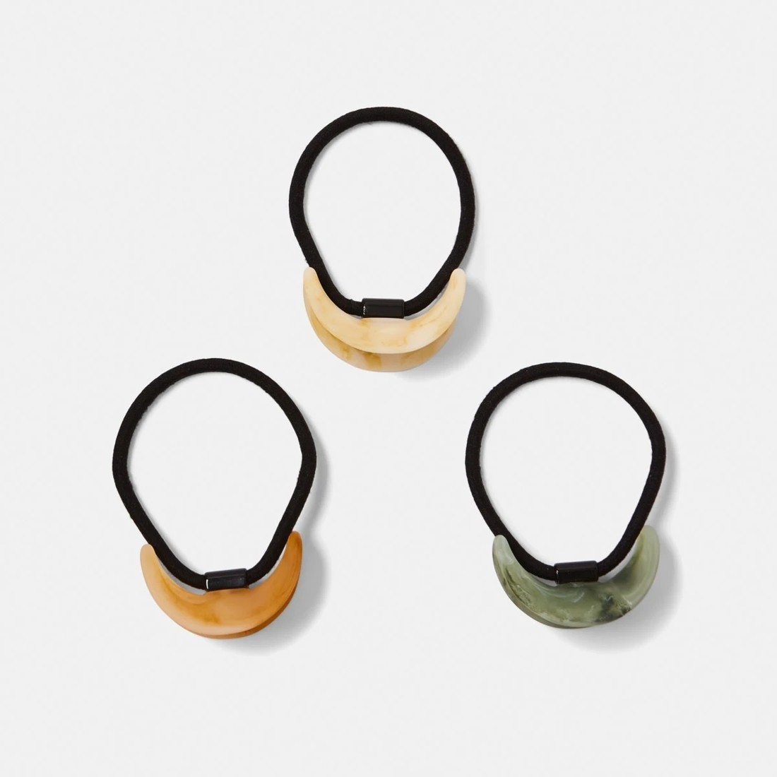 1 3 Pack Plastic Cuff Hair Ties, 1 of 5