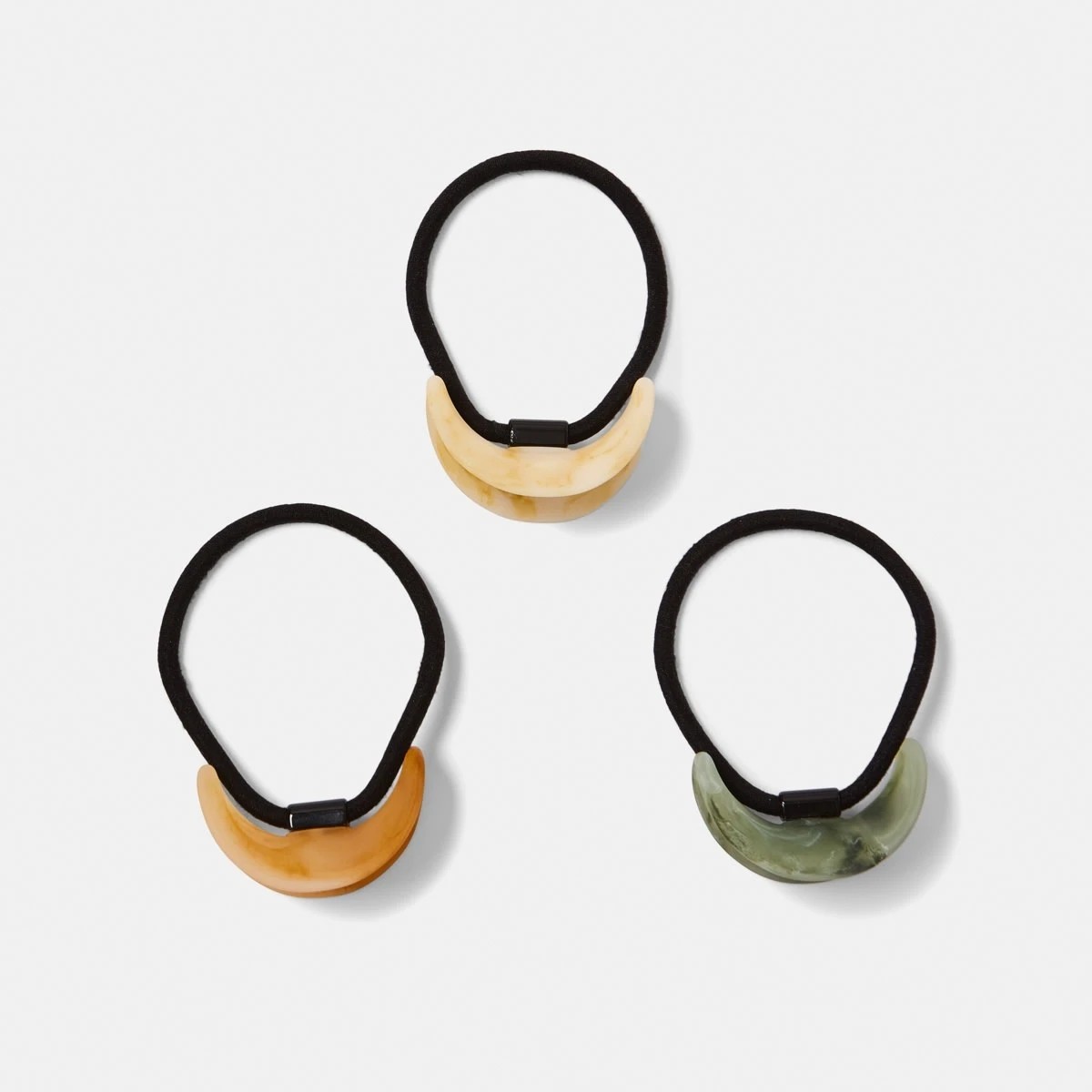 1 3 Pack Plastic Cuff Hair Ties, 1 of 5