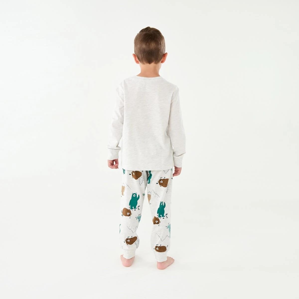 2 Jersey Pyjama Set Wht Bear, 2 of 9