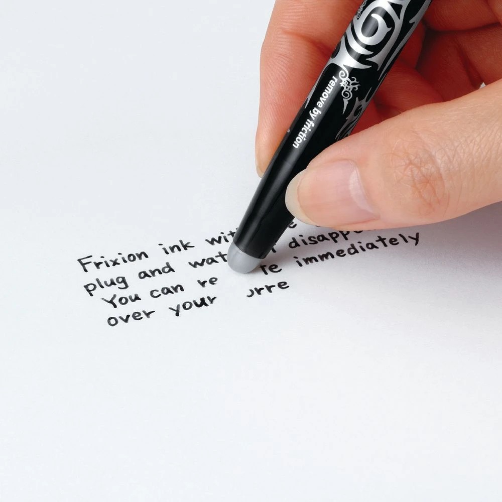 4 PILOT FriXion Ball Erasable Gel Pen 1mm Black 4 Pack, 4 of 5