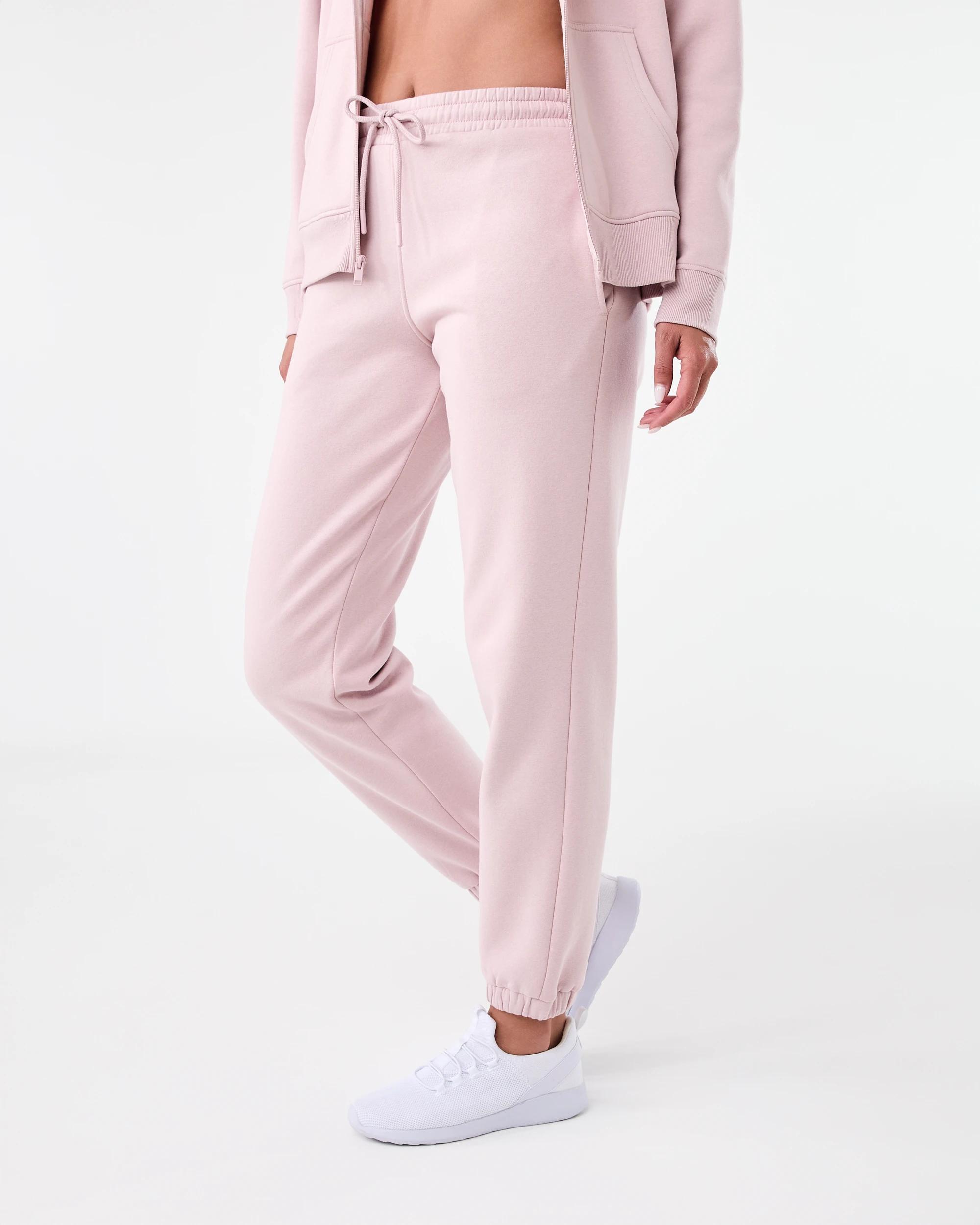 2 Active Womens Essential Cuff Trackpants Sol B Pink, 2 of 6