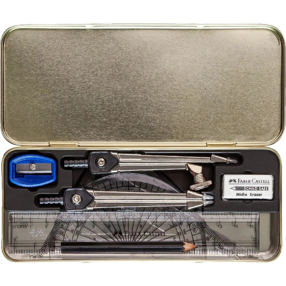 4 Faber Castell Elite Geometry Set 9 Pieces, 4 of 4