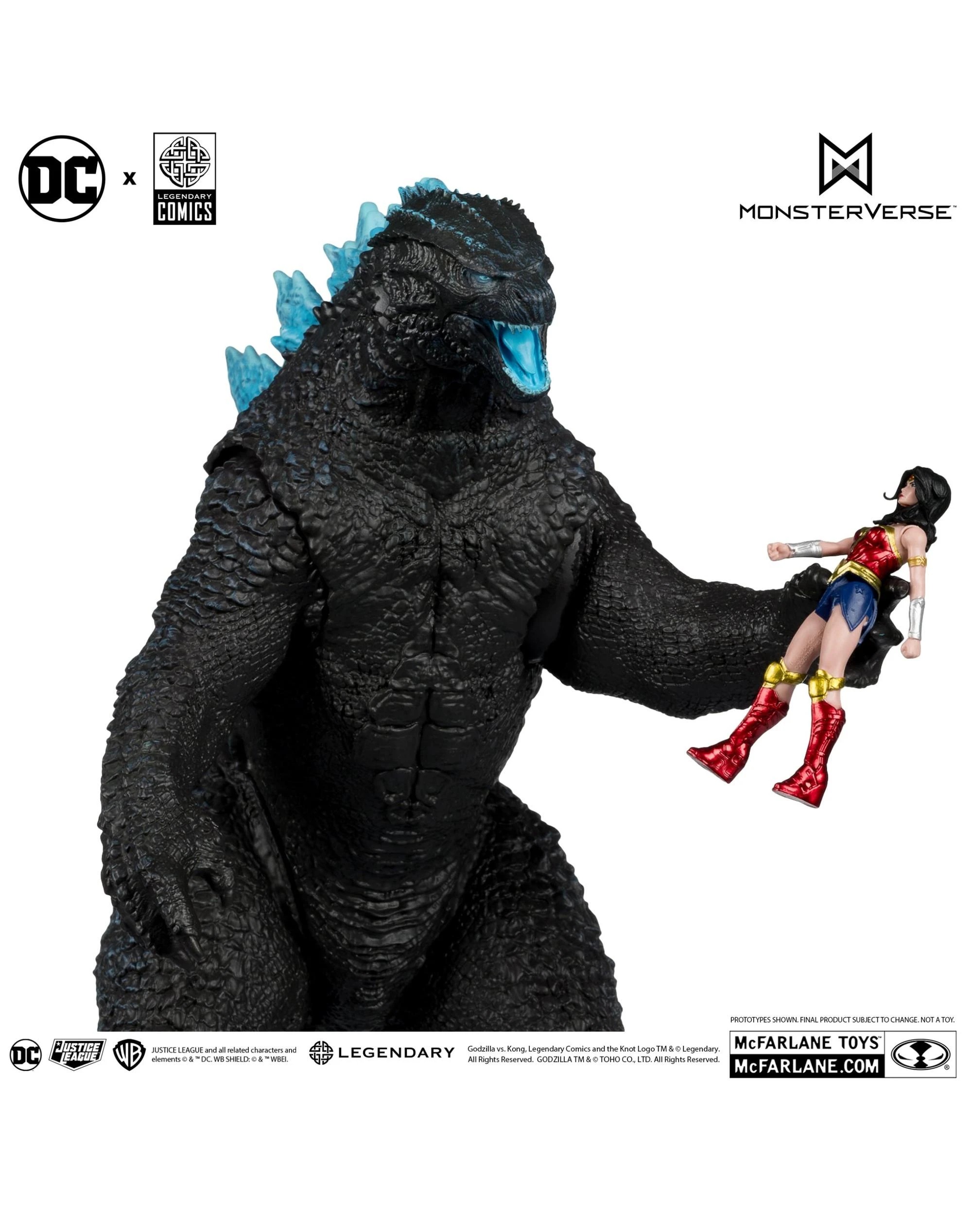 4 DC Multiverse Wonder Women vs Godzilla - JLA vs Godzilla vs Kong -  Action Figure 2 Pack, 4 of 9