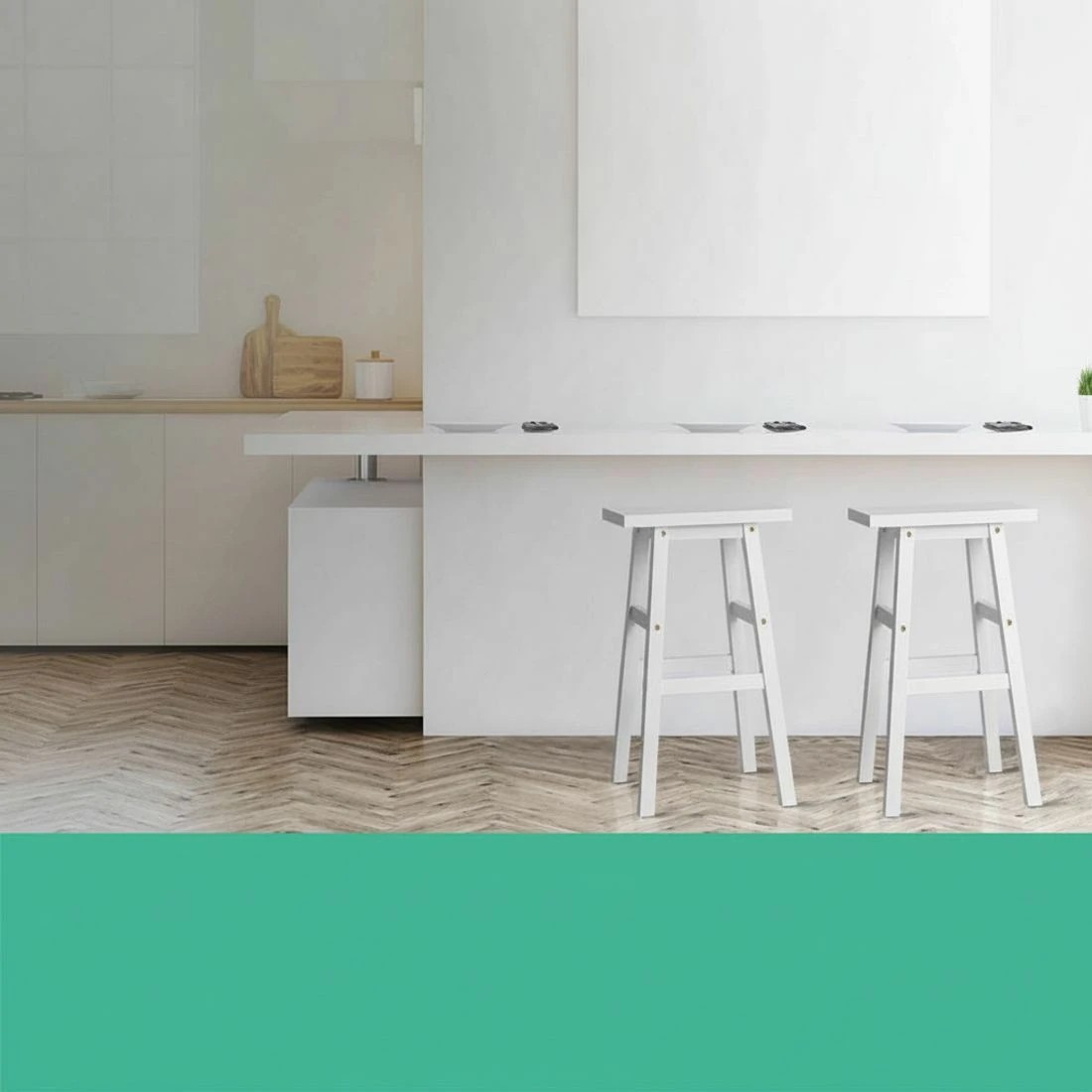 5 Artiss 2x Bar Stools Kitchen Chairs - White, 5 of 8