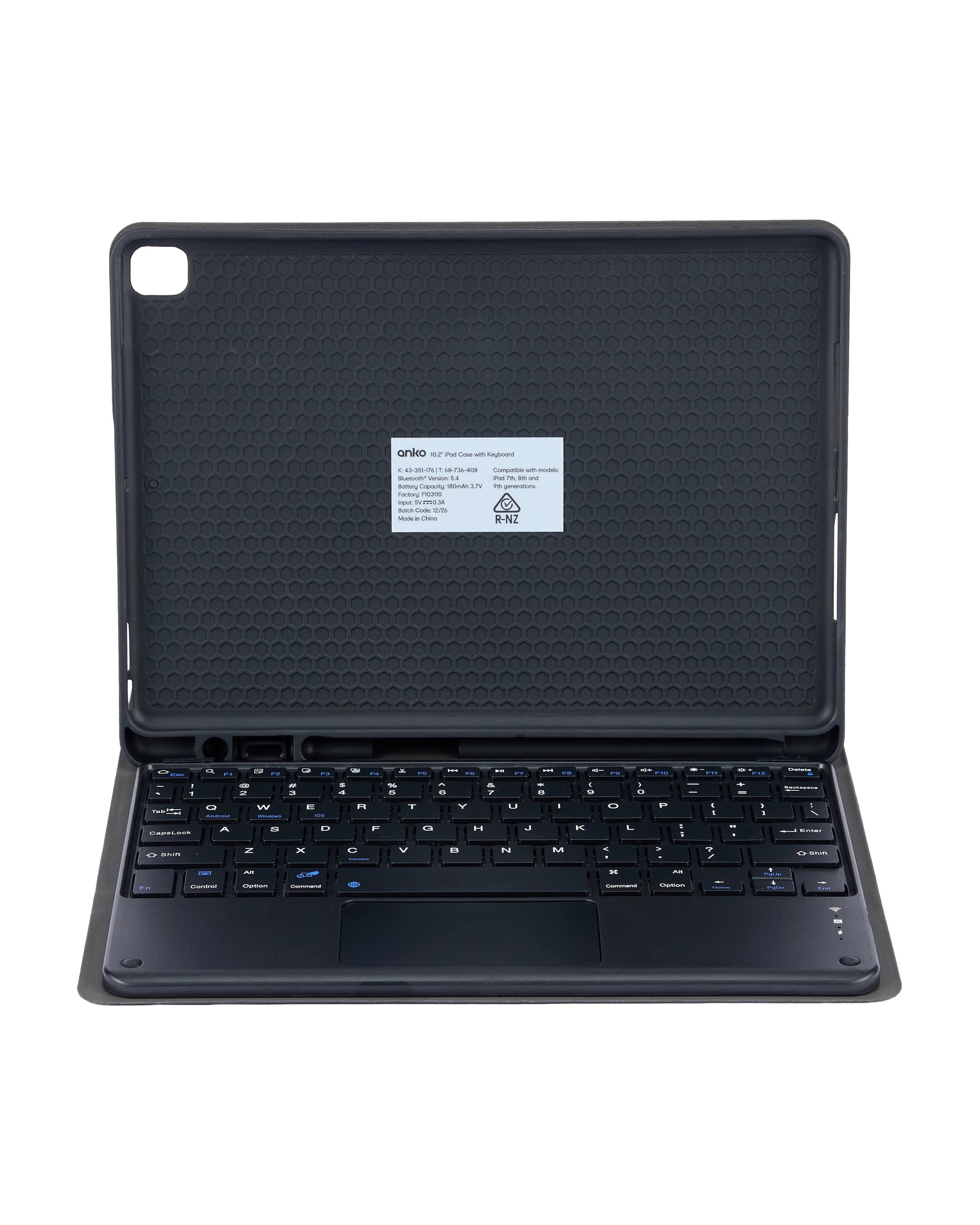 6 iPad 10.2in. Case with Keyboard - Black, 6 of 10