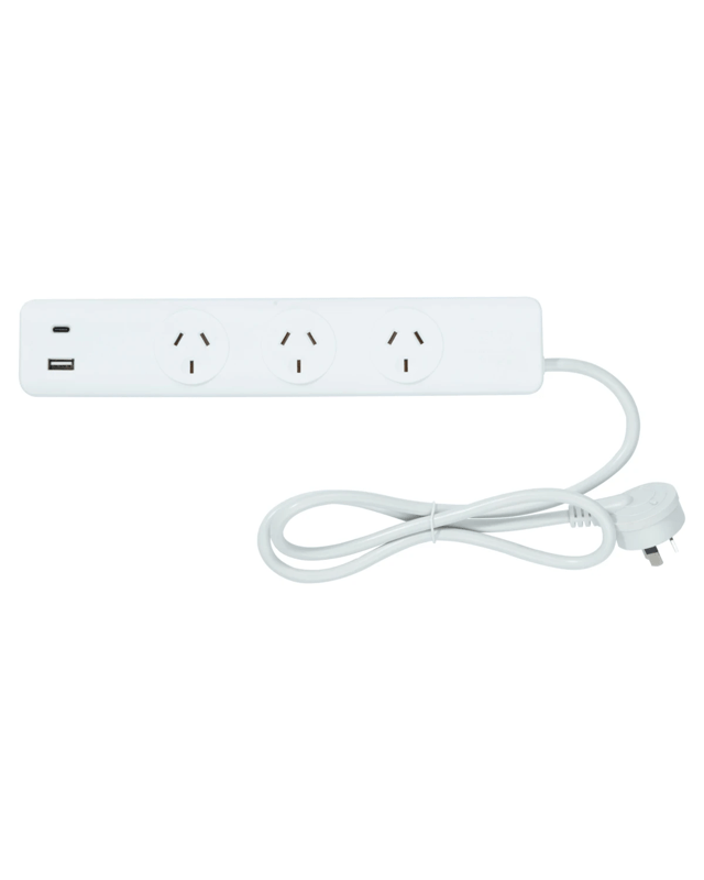 Arlec 3 Outlets 2 USB A&C Powerb
