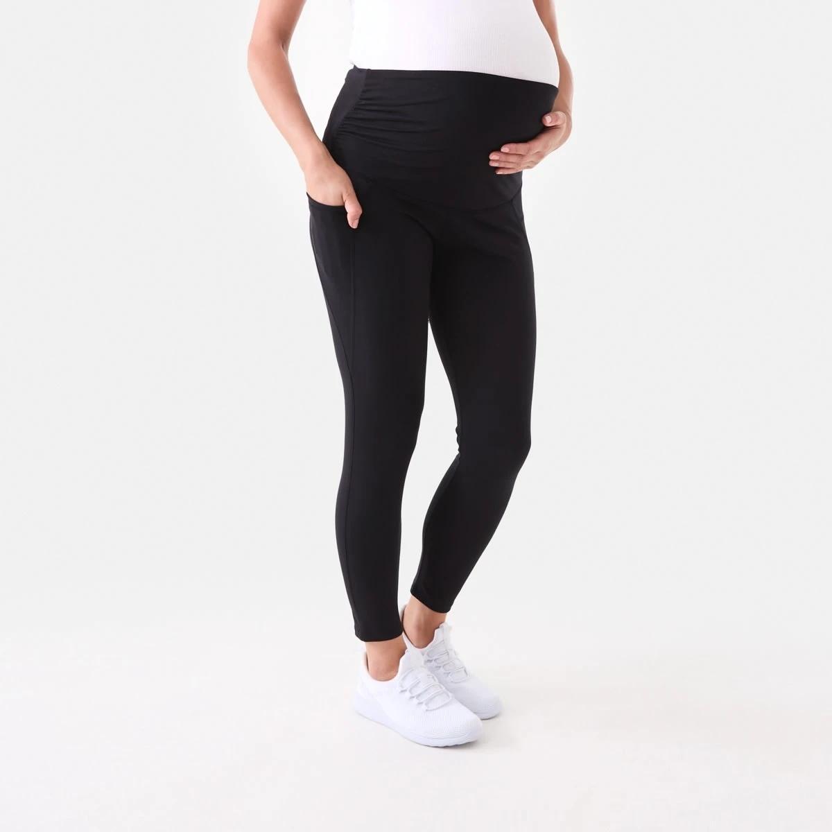 2 Maternity Active Soft Touch Leggings BLACK, 2 of 5