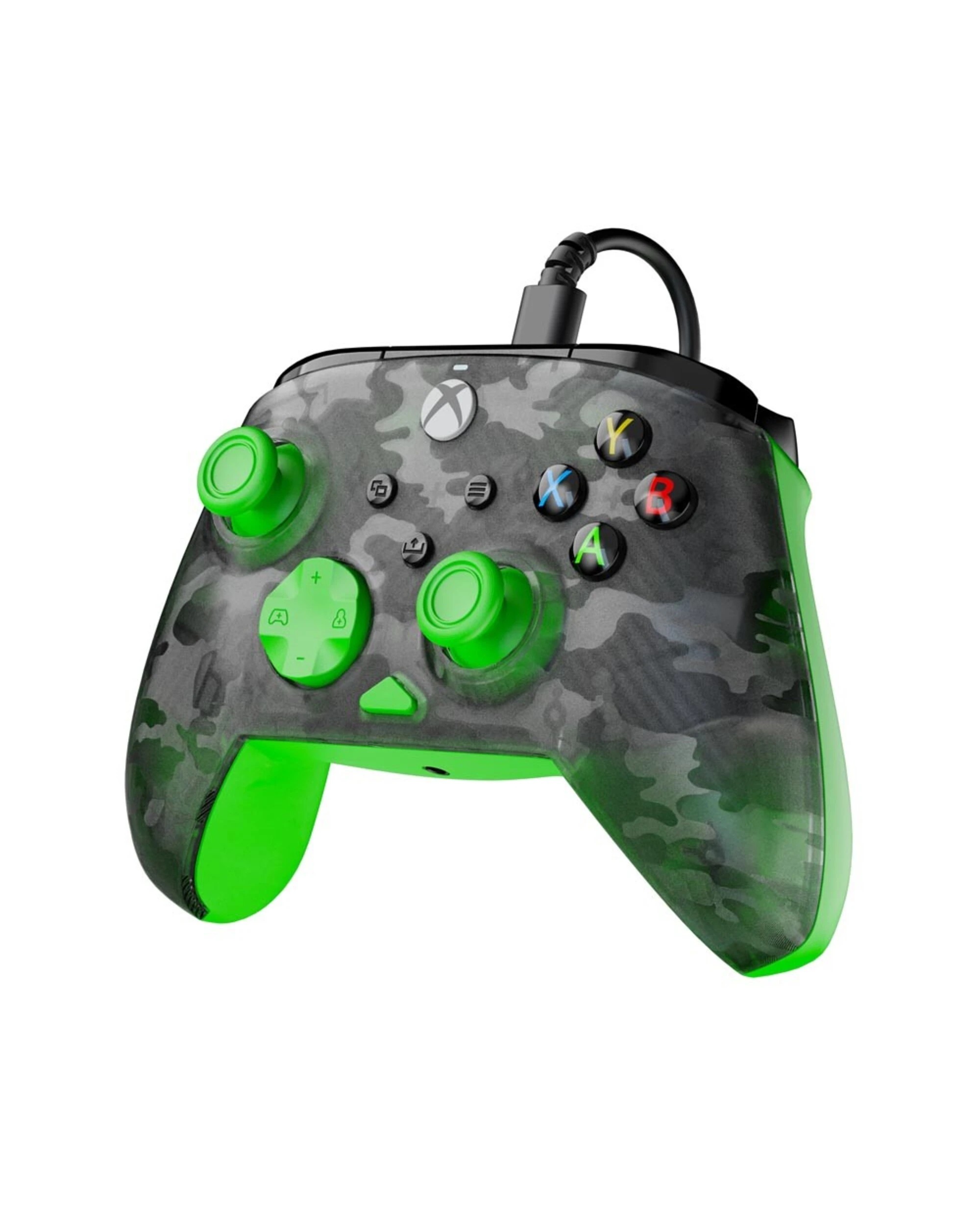 4 Turtle Beach - Rematch Core Wired Controller for Xbox  Ghost Black Camo/Green - Black,Green, 4 of 5