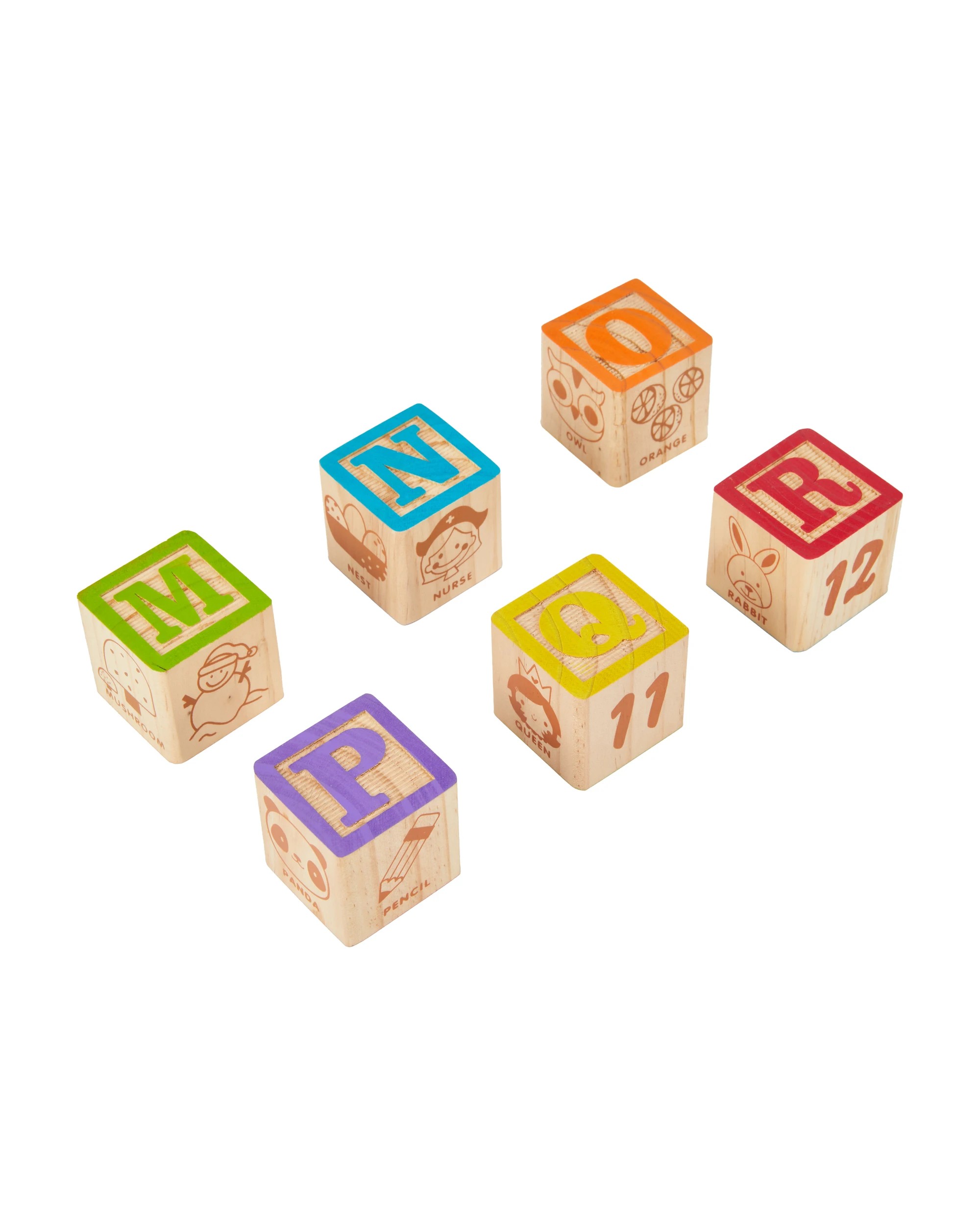 5 Wooden Alphabet Blocks, 5 of 8