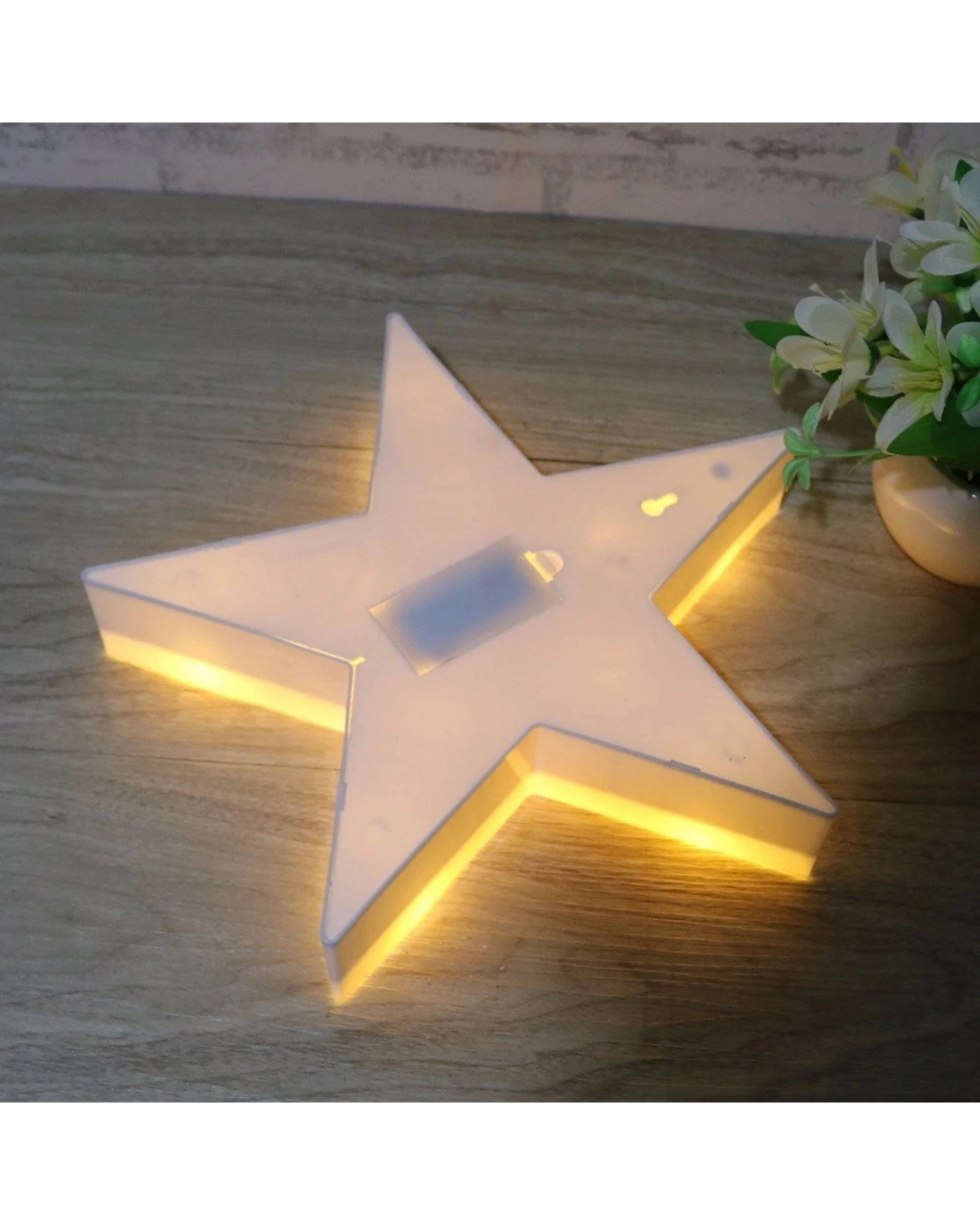 4 Partyrama White Light Up LED Star Light, 4 of 5