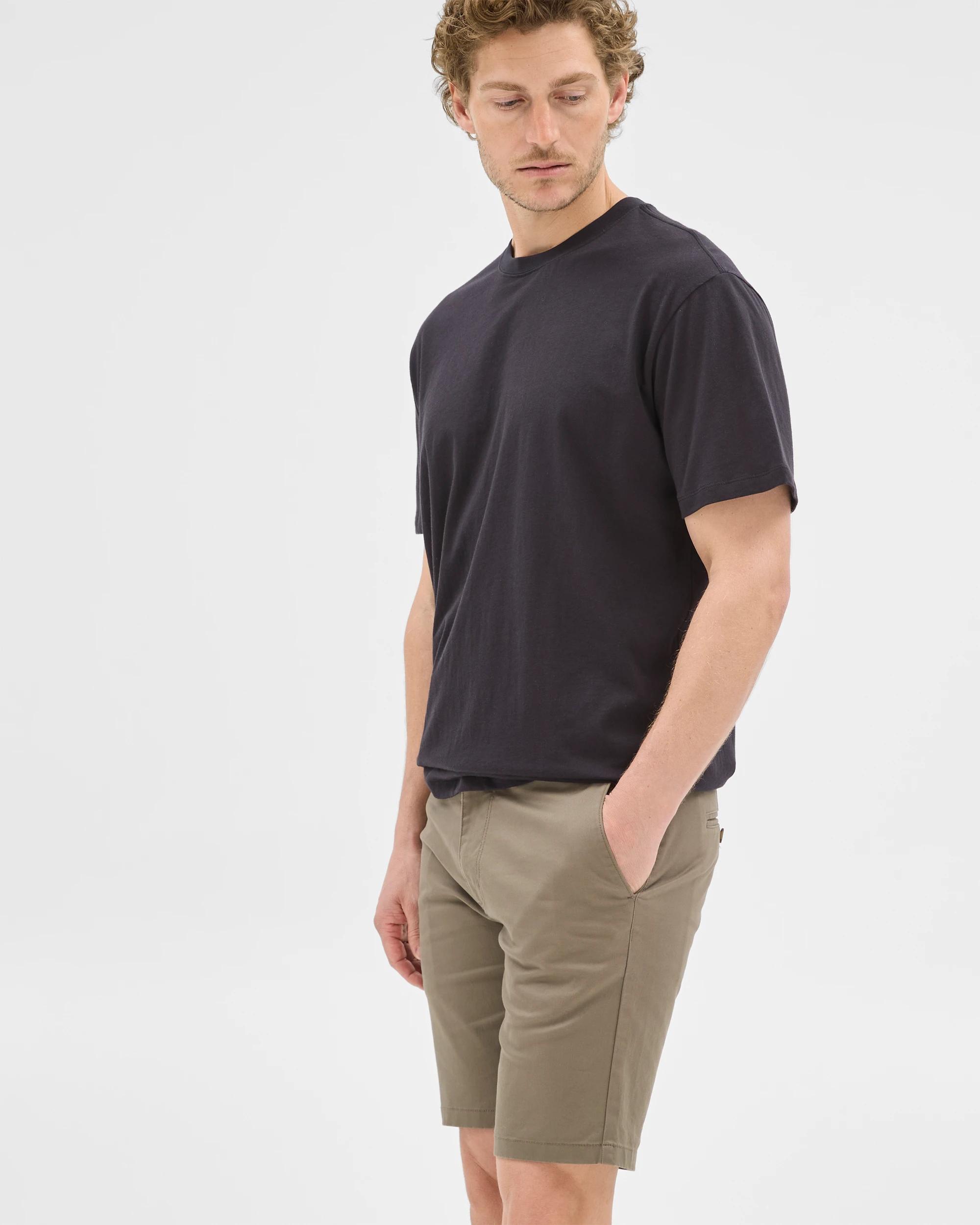 2 Target Australian Cotton Blend Slim Chino Shorts MUSHROOM, 2 of 6