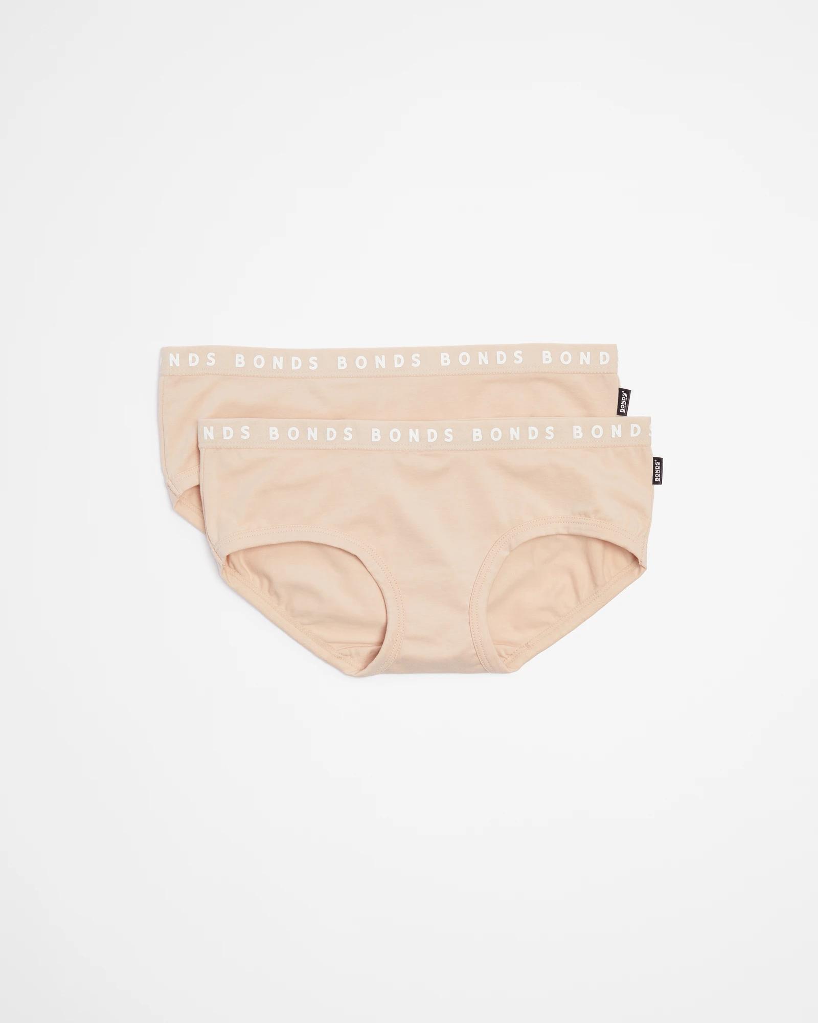 1 Bonds 2 Pack Hipster Boyleg Briefs NUDE, 1 of 4