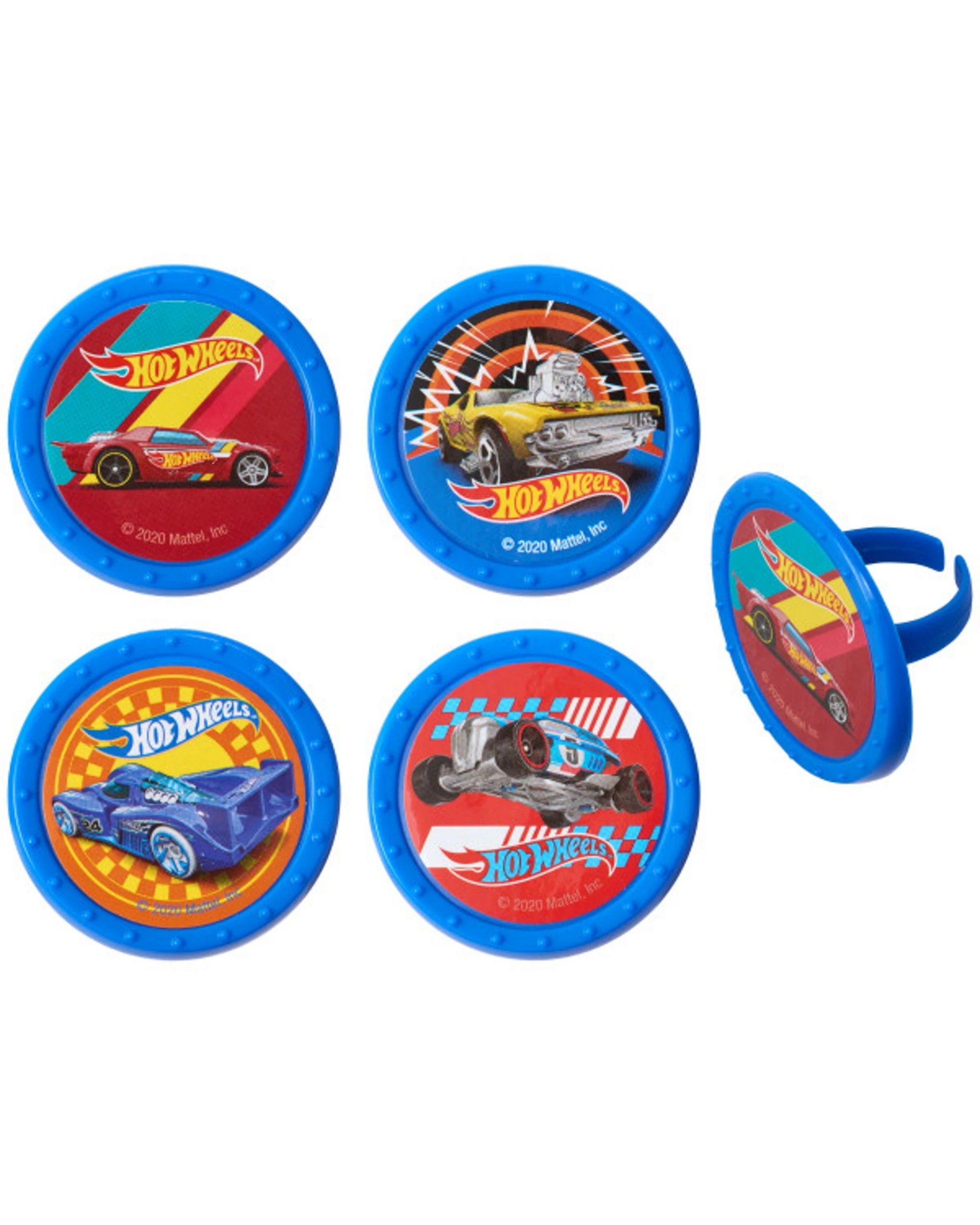2 Hot Wheels Challenge Accepted Cupcake Rings (Pack of 12), 2 of 2
