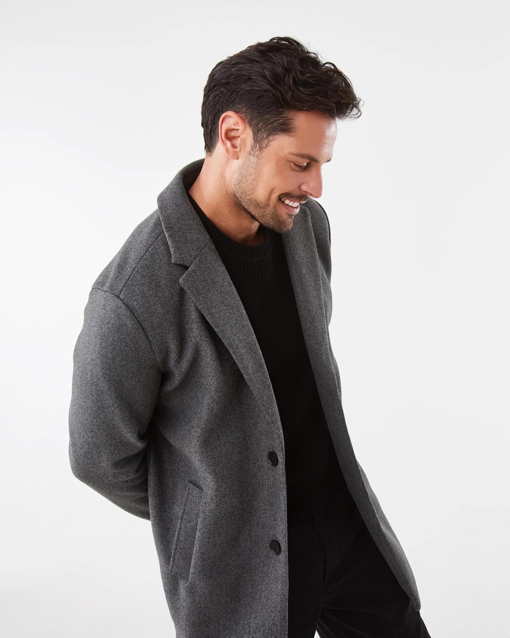 5 Smart Casual Coat Gry Chmrle, 5 of 6