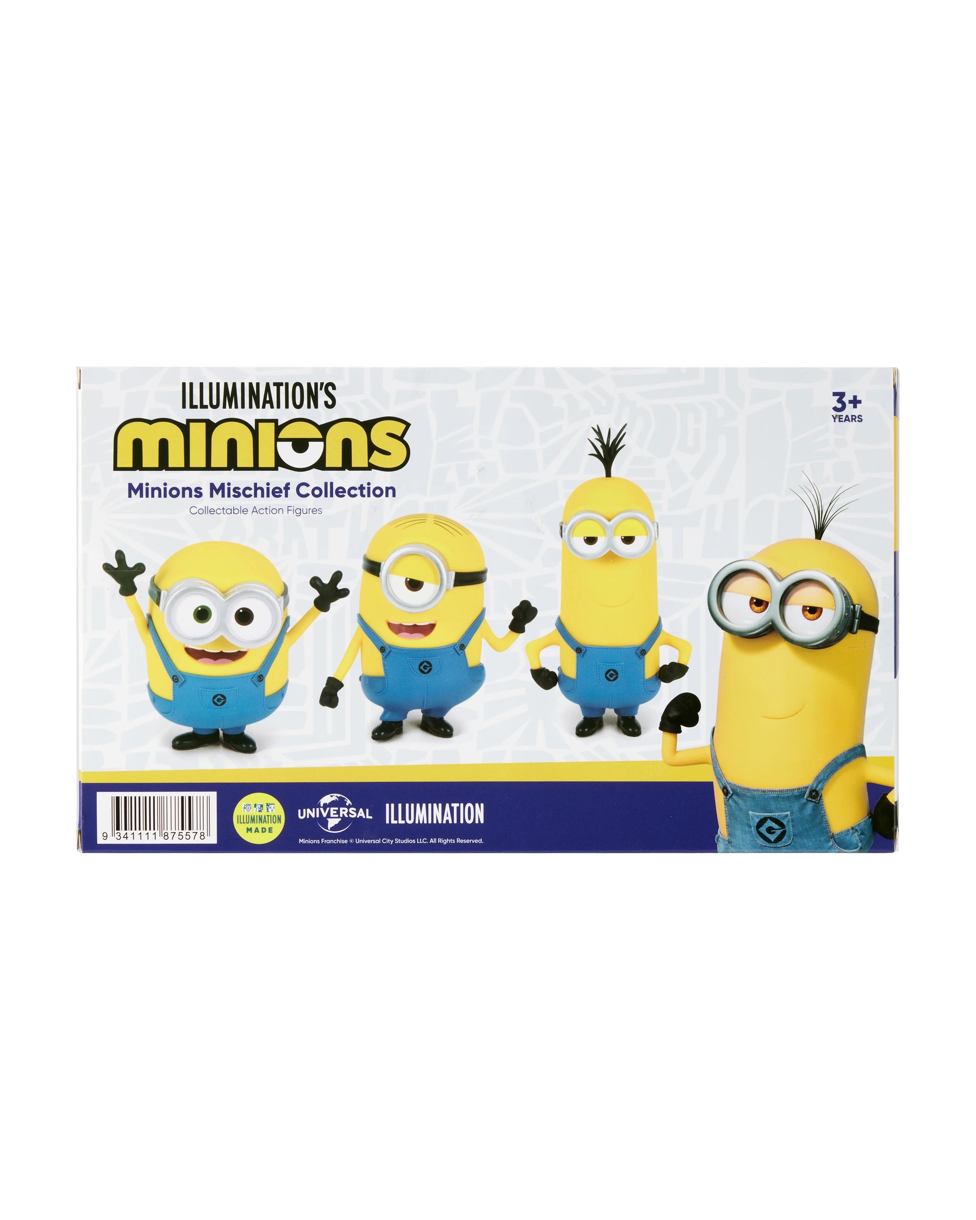 6 3 Pack Illumination's Minions Mischief Collection Collectable Action Figures, 6 of 6