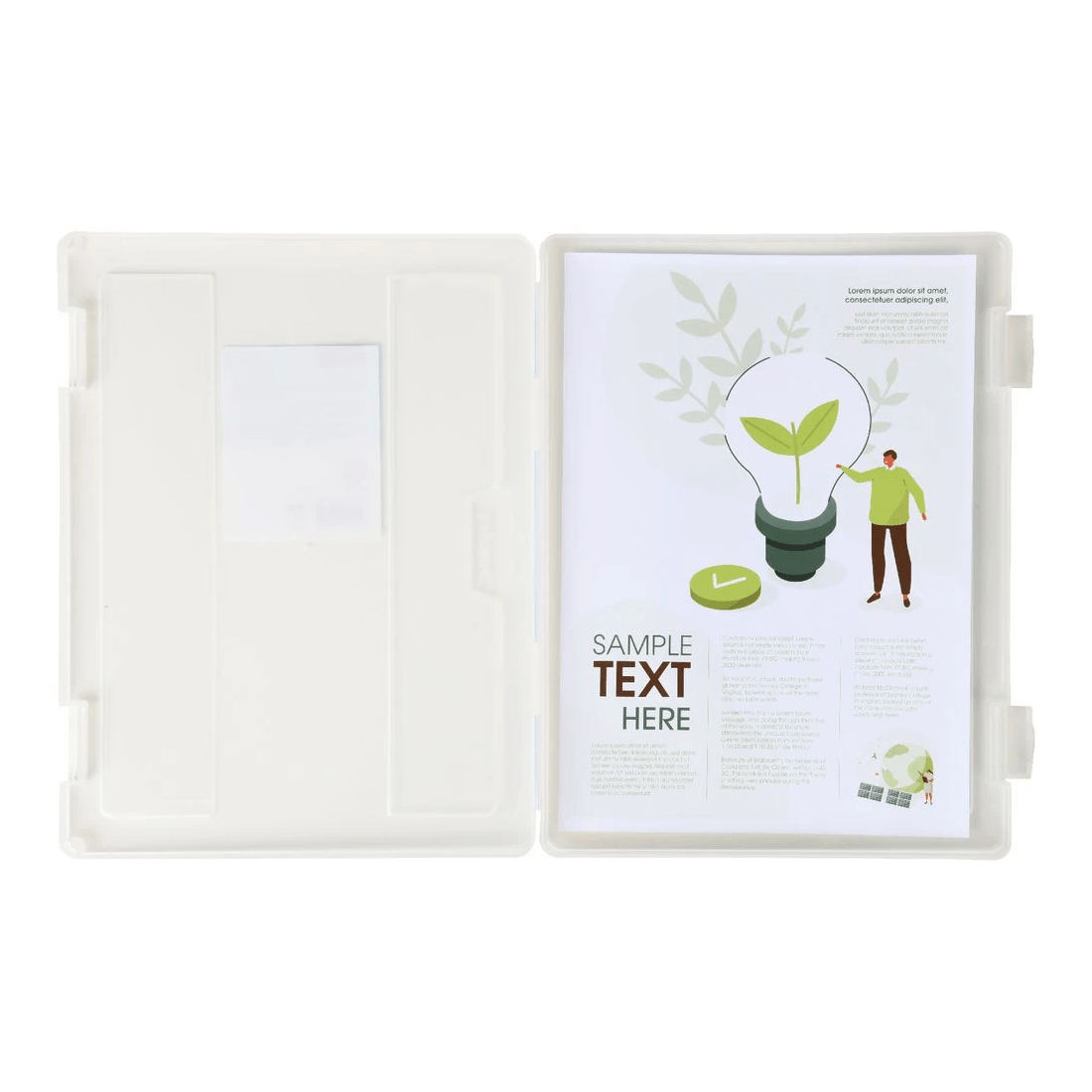 3 J.Burrows Stationery Case A4 Clear, 3 of 3