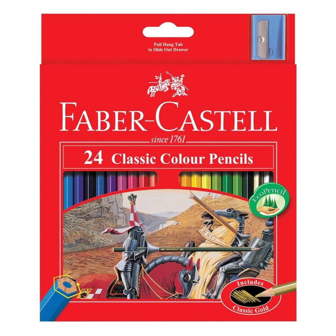 1 Faber-Castell Classic Colour Pencils - Pack of 24, 1 of 3