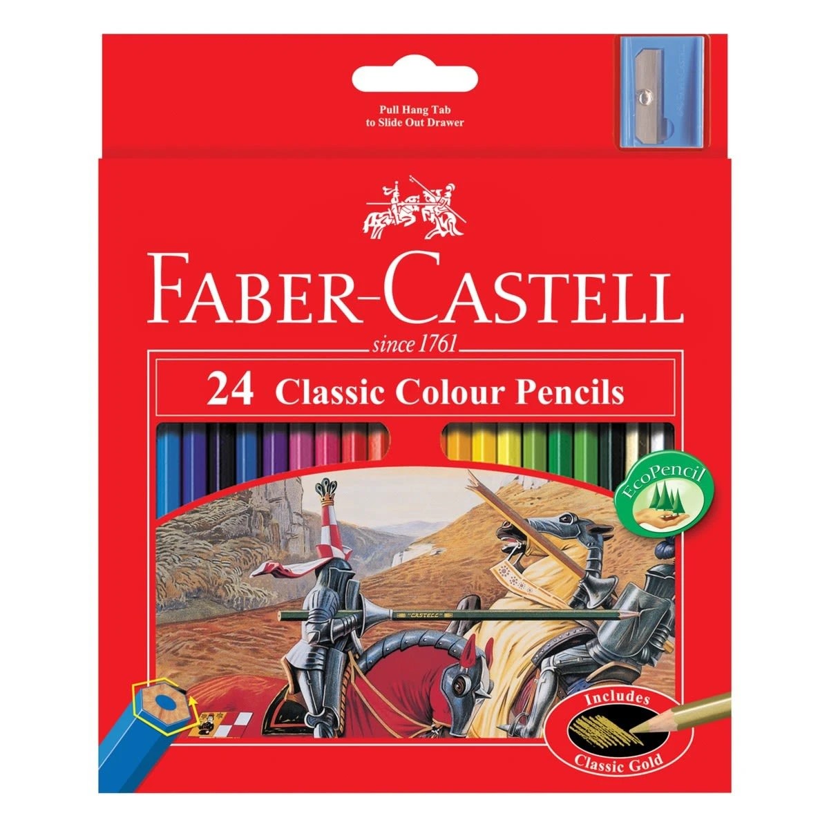 1 Faber-Castell Classic Colour Pencils - Pack of 24, 1 of 3