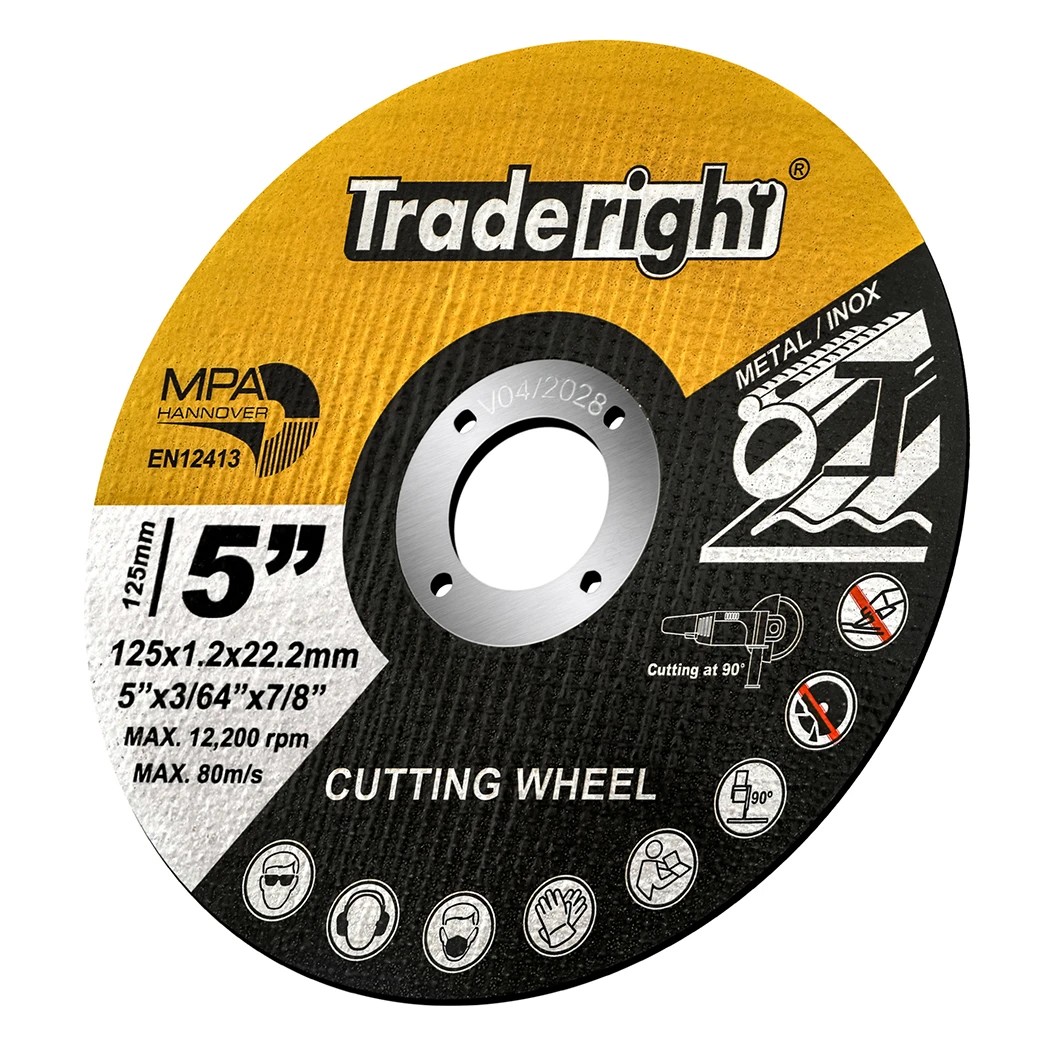 2 Traderight Cutting Discs 125x1.2x22.2mm 5 Inch 50 Pieces, 2 of 8
